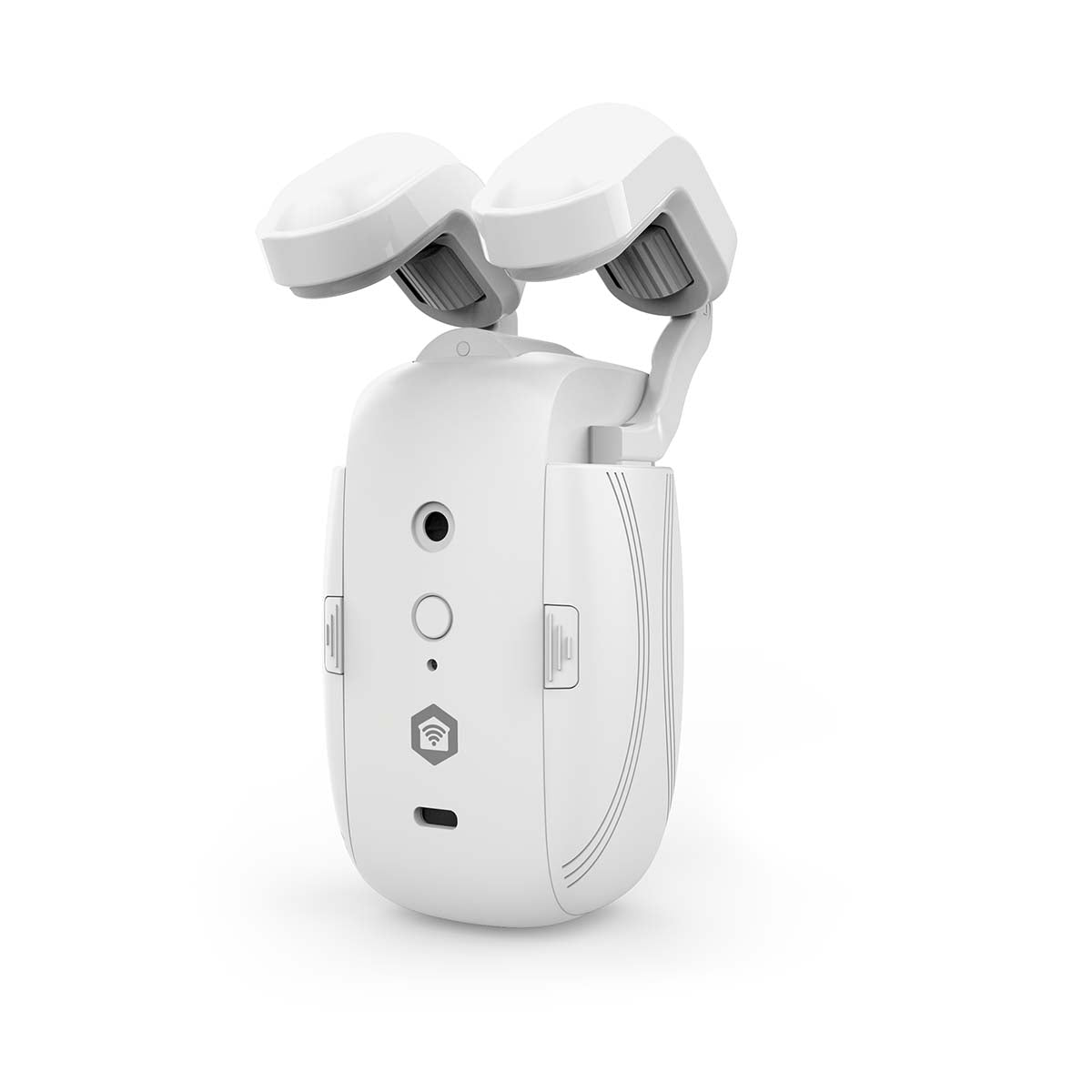 SmartLife Vorhang Roboter | I-Schiene / Stangenschiene / U-Schiene | Vorhänge | Batteriebetrieben / Stromversorgung über USB | 4000 mAh | Bluetooth® | Weiss