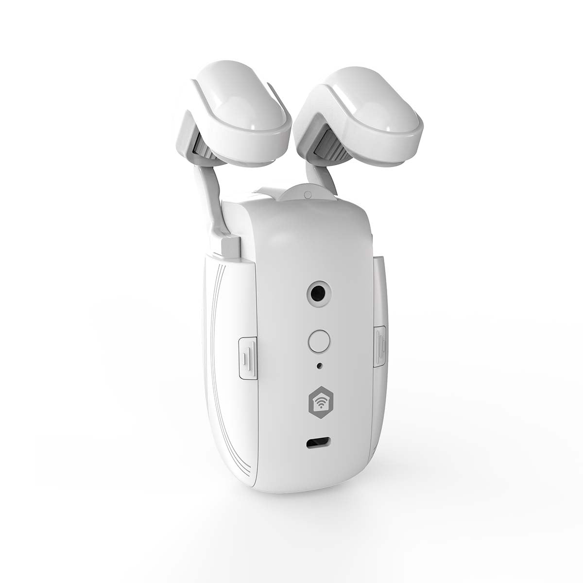 SmartLife Vorhang Roboter | I-Schiene / Stangenschiene / U-Schiene | Vorhänge | Batteriebetrieben / Stromversorgung über USB | 4000 mAh | Bluetooth® | Weiss