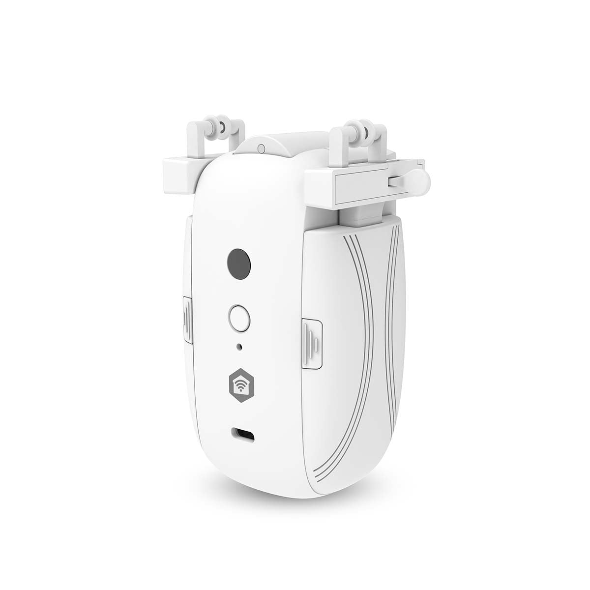 SmartLife Vorhang Roboter | I-Schiene / Stangenschiene / U-Schiene | Vorhänge | Batteriebetrieben / Stromversorgung über USB | 4000 mAh | Bluetooth® | Weiss