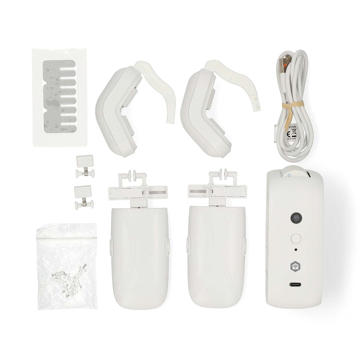 SmartLife Vorhang Roboter | I-Schiene / Stangenschiene / U-Schiene | Vorhänge | Batteriebetrieben / Stromversorgung über USB | 4000 mAh | Bluetooth® | Weiss