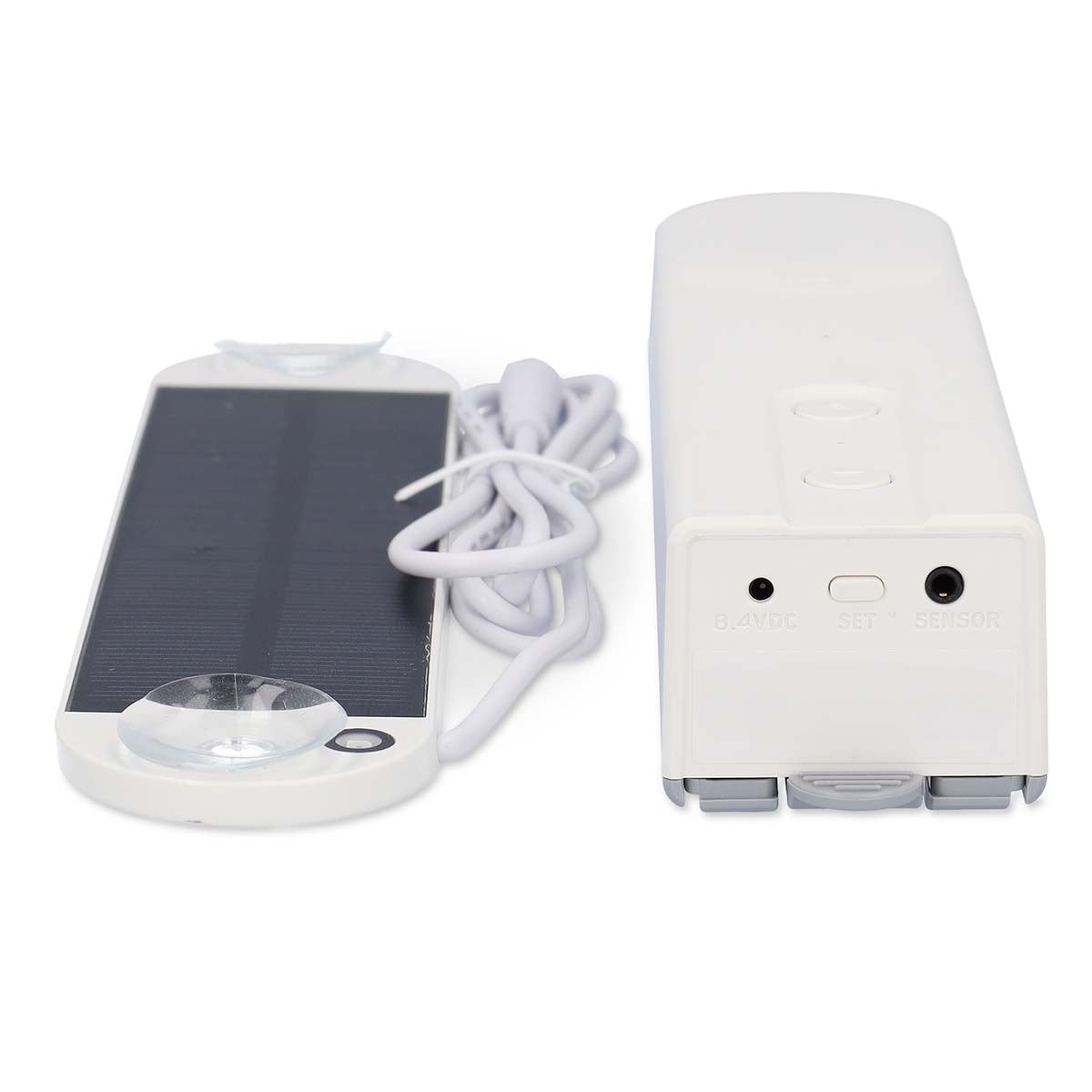 SmartLife Vorhang Roboter | Kabelanlage | Flächenvorhänge / Raffrollos / Rollos | Netzstromversorgung / Solar Powered | 2000 mAh | Bluetooth® | Weiss