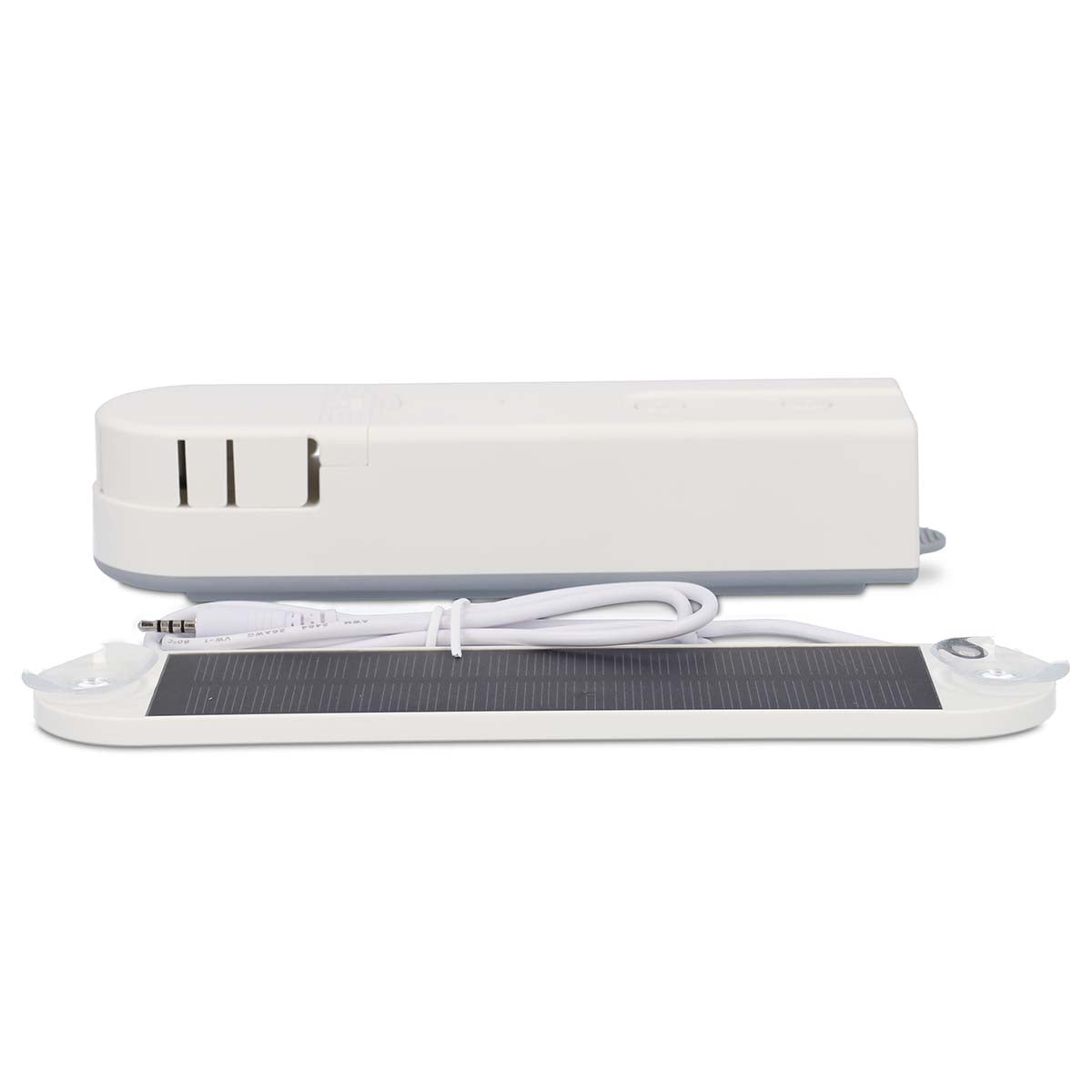 SmartLife Vorhang Roboter | Kabelanlage | Flächenvorhänge / Raffrollos / Rollos | Netzstromversorgung / Solar Powered | 2000 mAh | Bluetooth® | Weiss