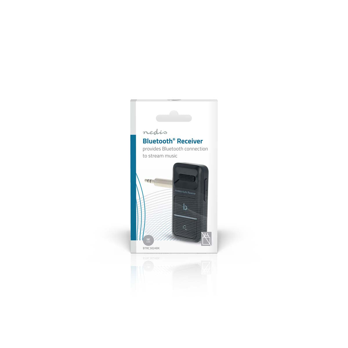 Bluetooth-Empfänger | Anschlüsse – Ausgang: USB-C™ Buchse / 3.5 mm | AAC / SBC | Automatische Ausschaltfunktion | Schwarz