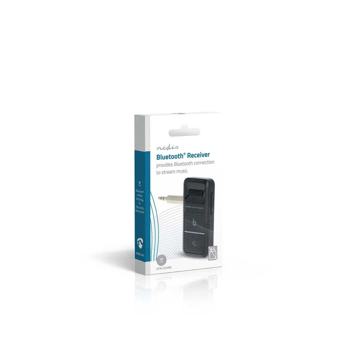 Bluetooth-Empfänger | Anschlüsse – Ausgang: USB-C™ Buchse / 3.5 mm | AAC / SBC | Automatische Ausschaltfunktion | Schwarz