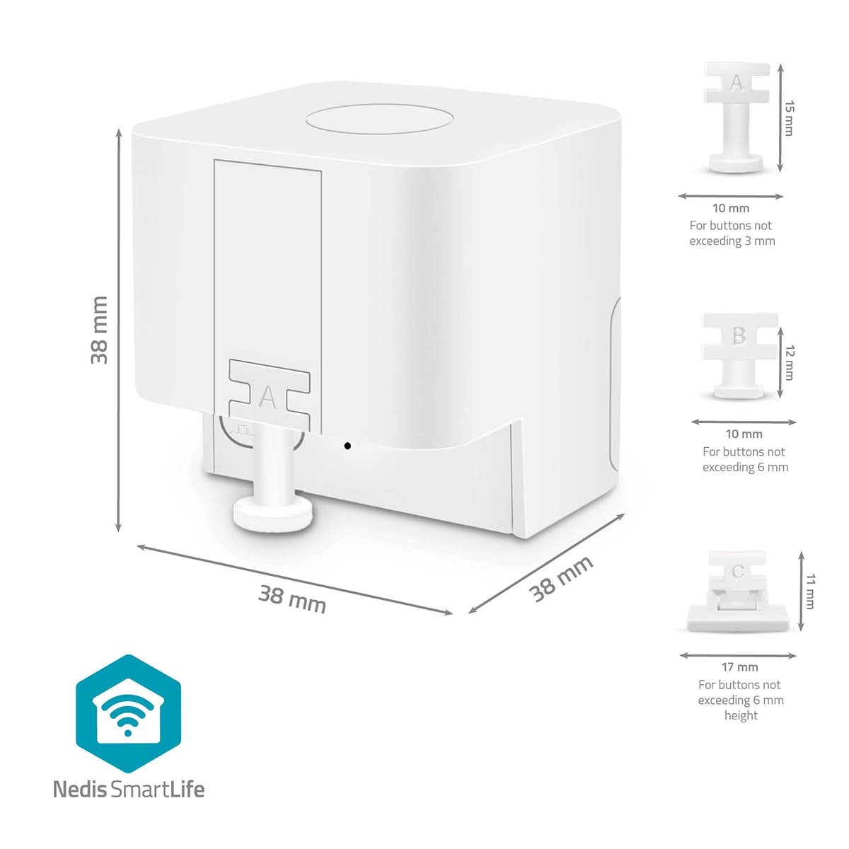 SmartLife Fingerroboter | CR2 | 1000 mAh | Bluetooth® | Drei Arten von Fingern