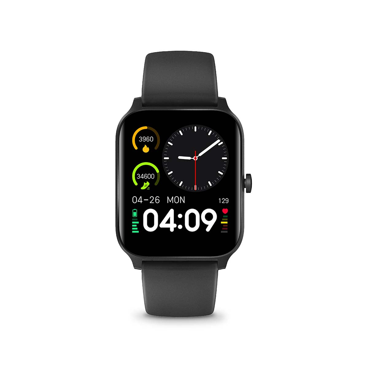 SmartLife-Uhr | 1.69 " | LCD | IP68 | Maximale Betriebszeit: 240 Std | Android™ / IOS | Schwarz
