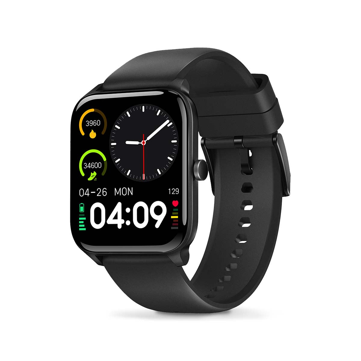 SmartLife-Uhr | 1.69 " | LCD | IP68 | Maximale Betriebszeit: 240 Std | Android™ / IOS | Schwarz