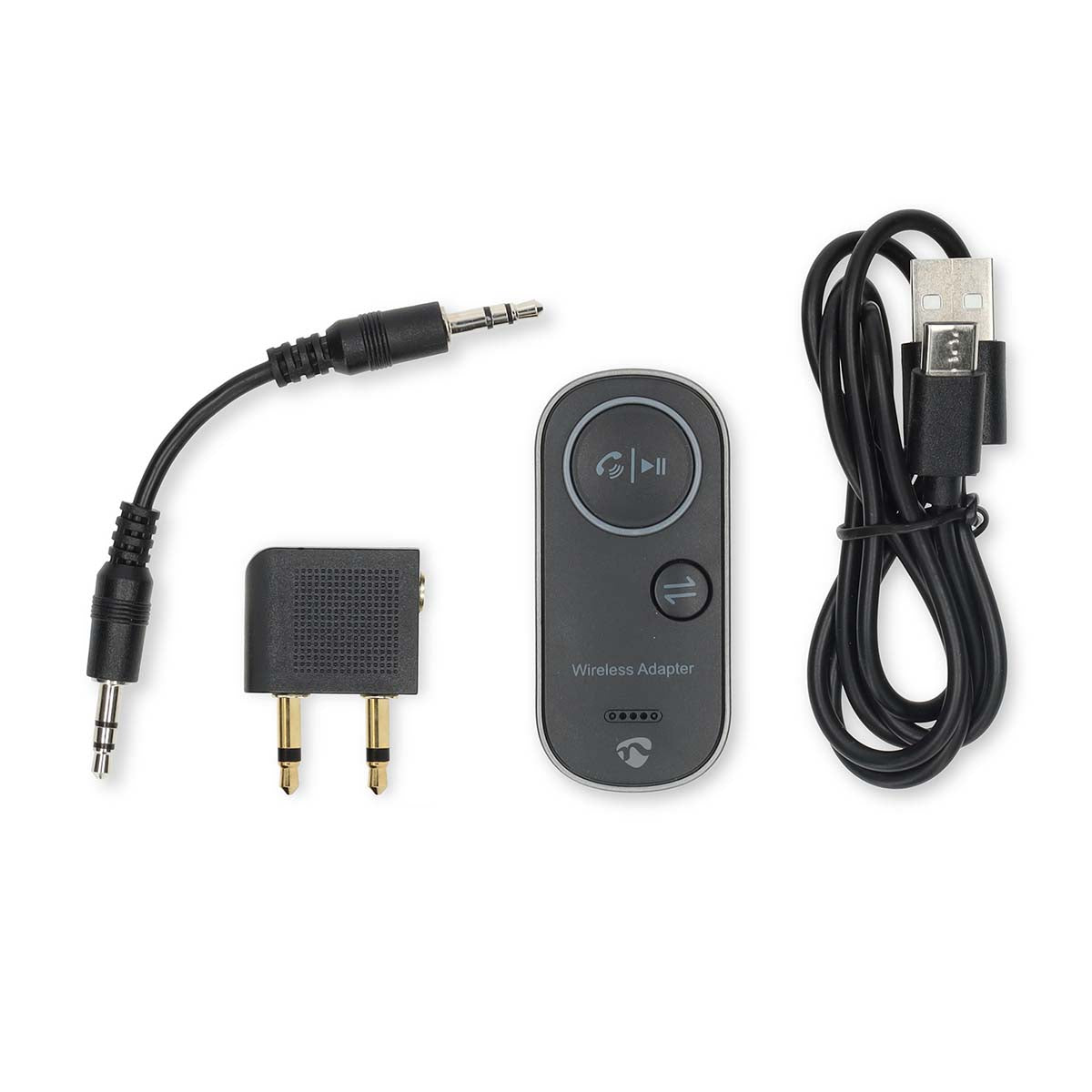 Bluetooth® Transceiver | Anschlüsse – Eingang: USB-C™ Buchse | Anschlüsse – Ausgang: 3.5 mm | SBC | Bis zu 1 Geräte | max. Batteriespielzeit: 8.5 Std | Schwarz