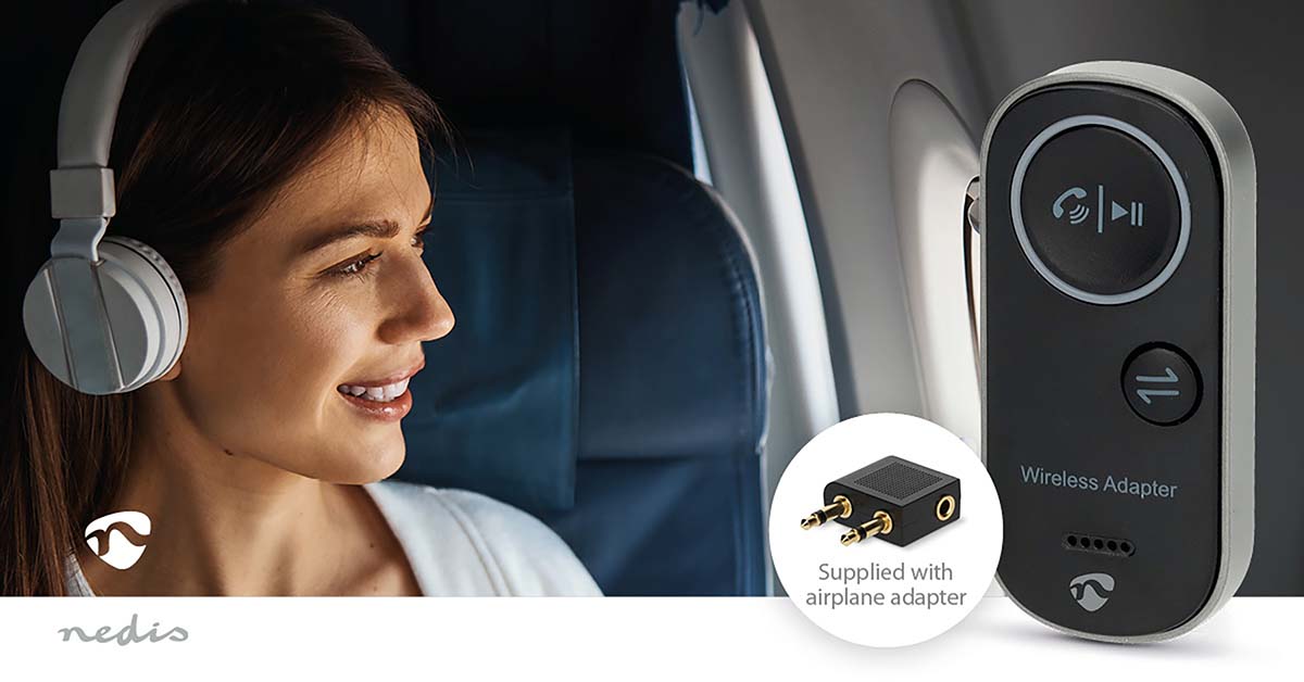 Bluetooth® Transceiver | Anschlüsse – Eingang: USB-C™ Buchse | Anschlüsse – Ausgang: 3.5 mm | SBC | Bis zu 1 Geräte | max. Batteriespielzeit: 8.5 Std | Schwarz