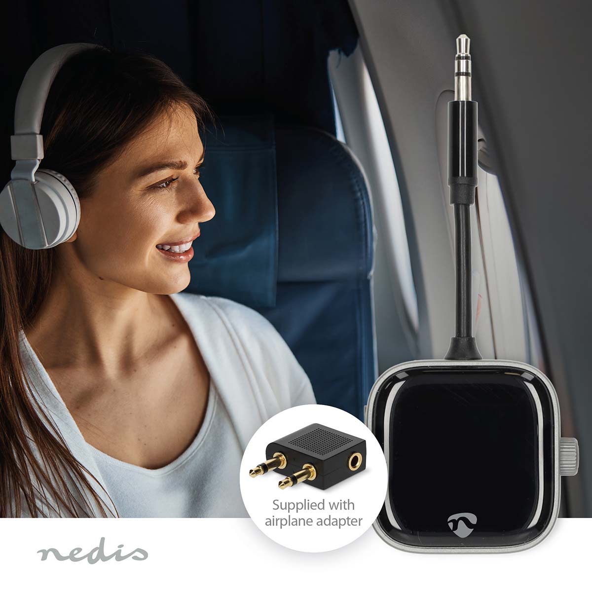 Bluetooth® Transceiver | Anschlüsse – Eingang: USB-C™ Buchse | Anschlüsse – Ausgang: USB-C™ Buchse | SBC | Bis zu 2 Geräte | max. Batteriespielzeit: 13 Std | Schwarz