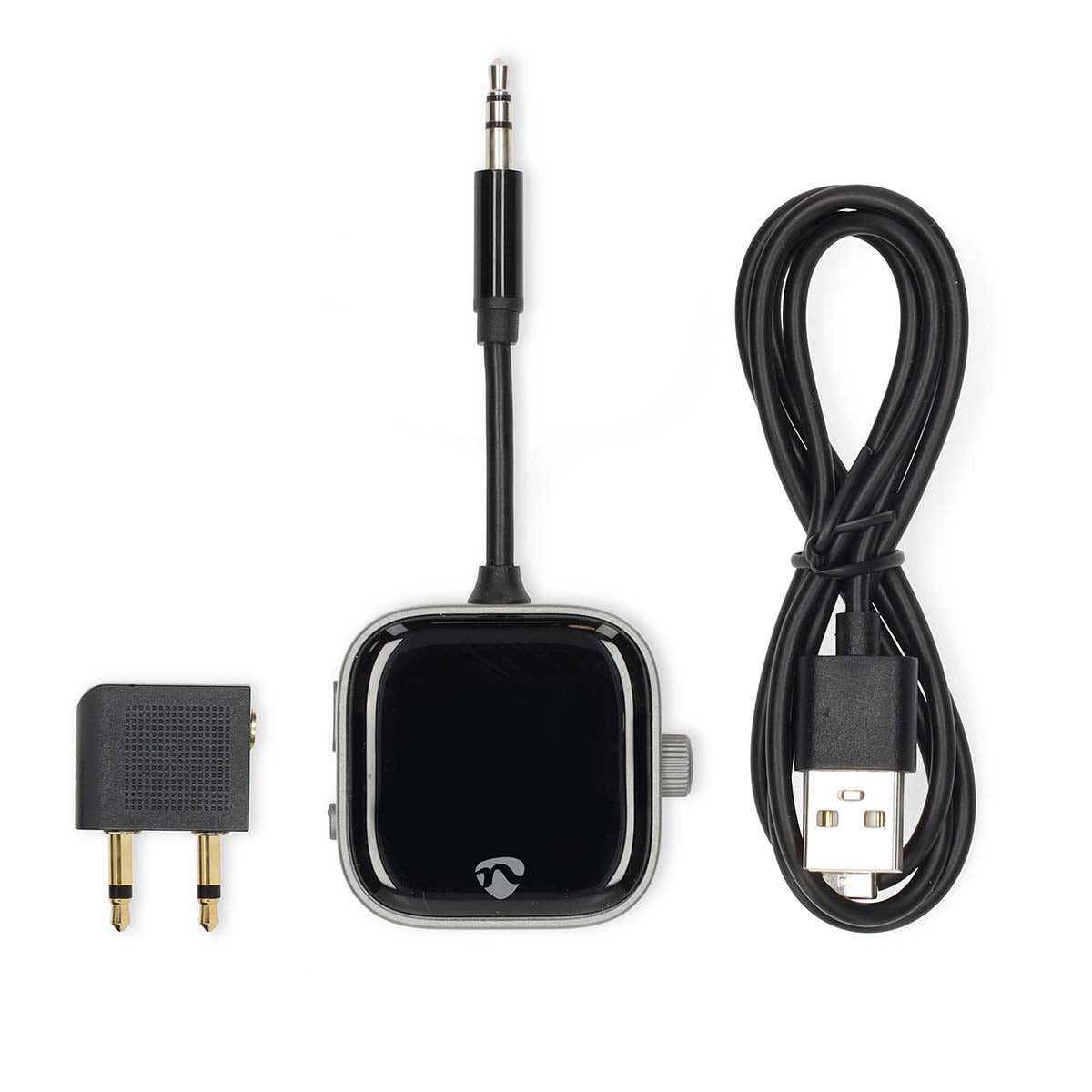 Bluetooth® Transceiver | Anschlüsse – Eingang: USB-C™ Buchse | Anschlüsse – Ausgang: USB-C™ Buchse | SBC | Bis zu 2 Geräte | max. Batteriespielzeit: 13 Std | Schwarz