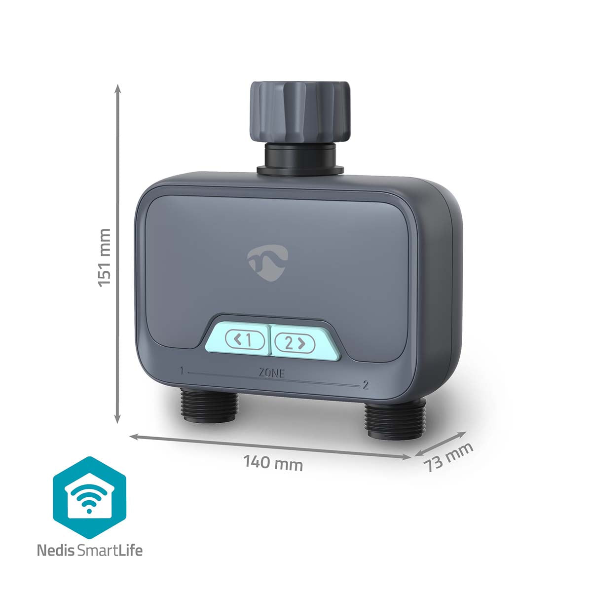 SmartLife Intelligente Wassersteuerung | Bluetooth® | Batteriebetrieben | IP54 | Max. Wasserdruck: 8 Bar | Android™ / IOS