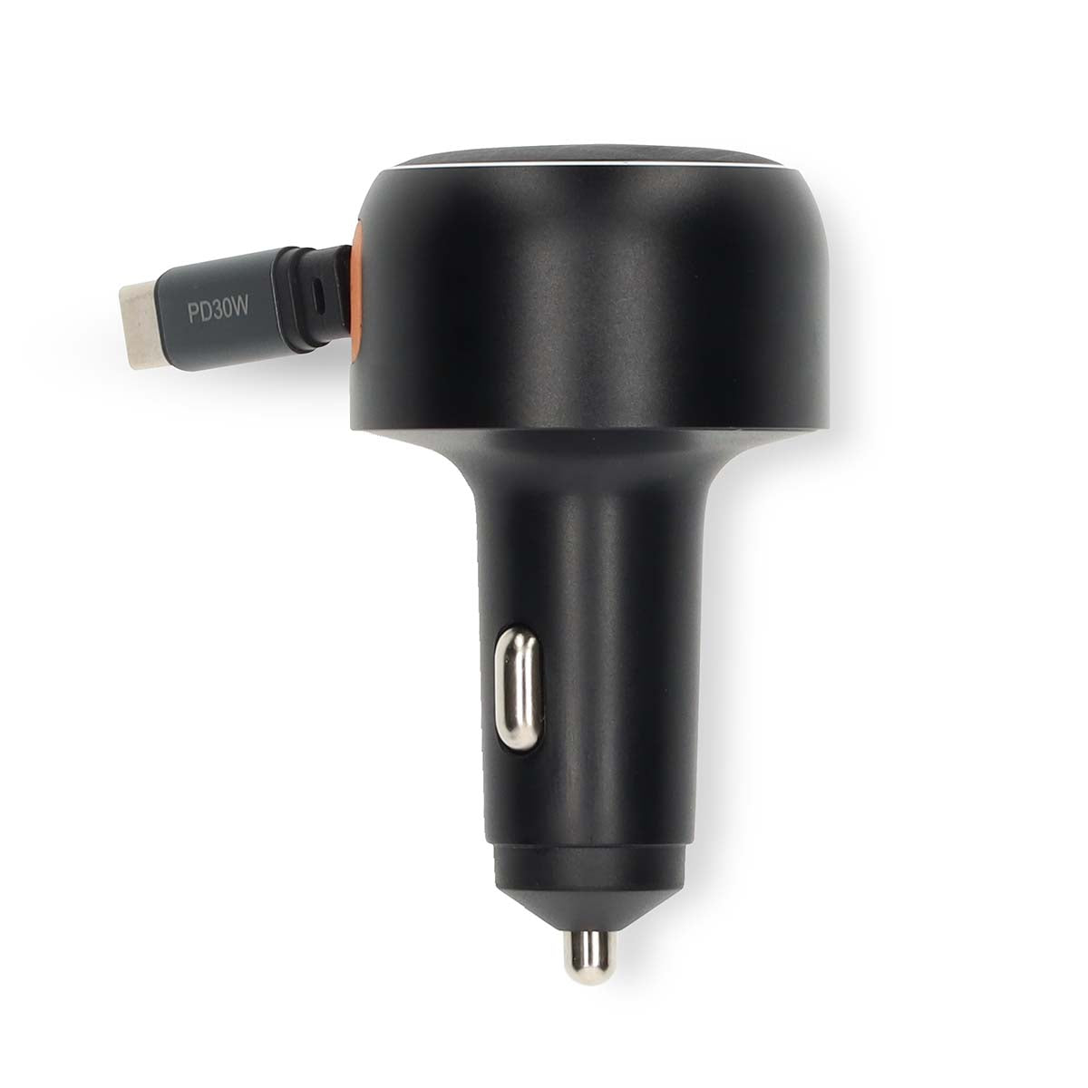 Auto-Ladegerät | 30 W | 2.4 / 3.0 A | Anzahl der Ausgänge: 1 | Aufrollbares USB-C™-Kabel | 0.70 m | Automatische Spannungswahl