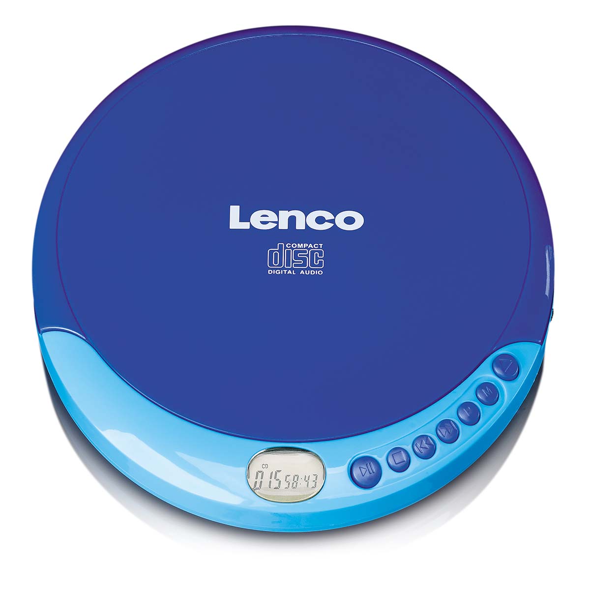 Tragbarer CD-Player mit Ladefunktion Blau