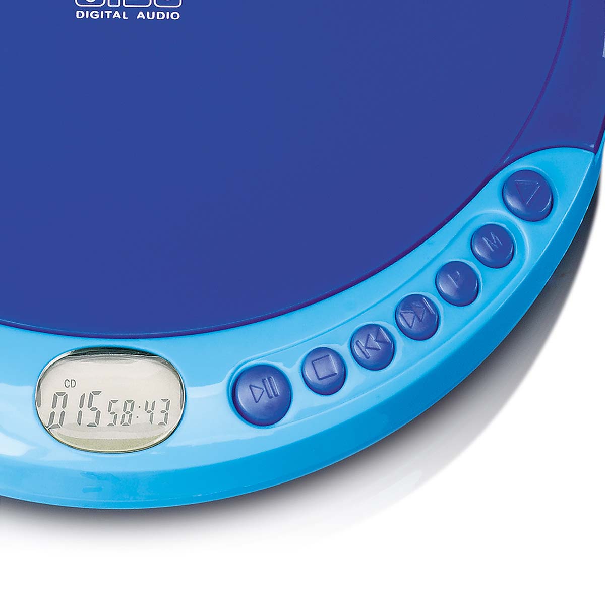 Tragbarer CD-Player mit Ladefunktion Blau