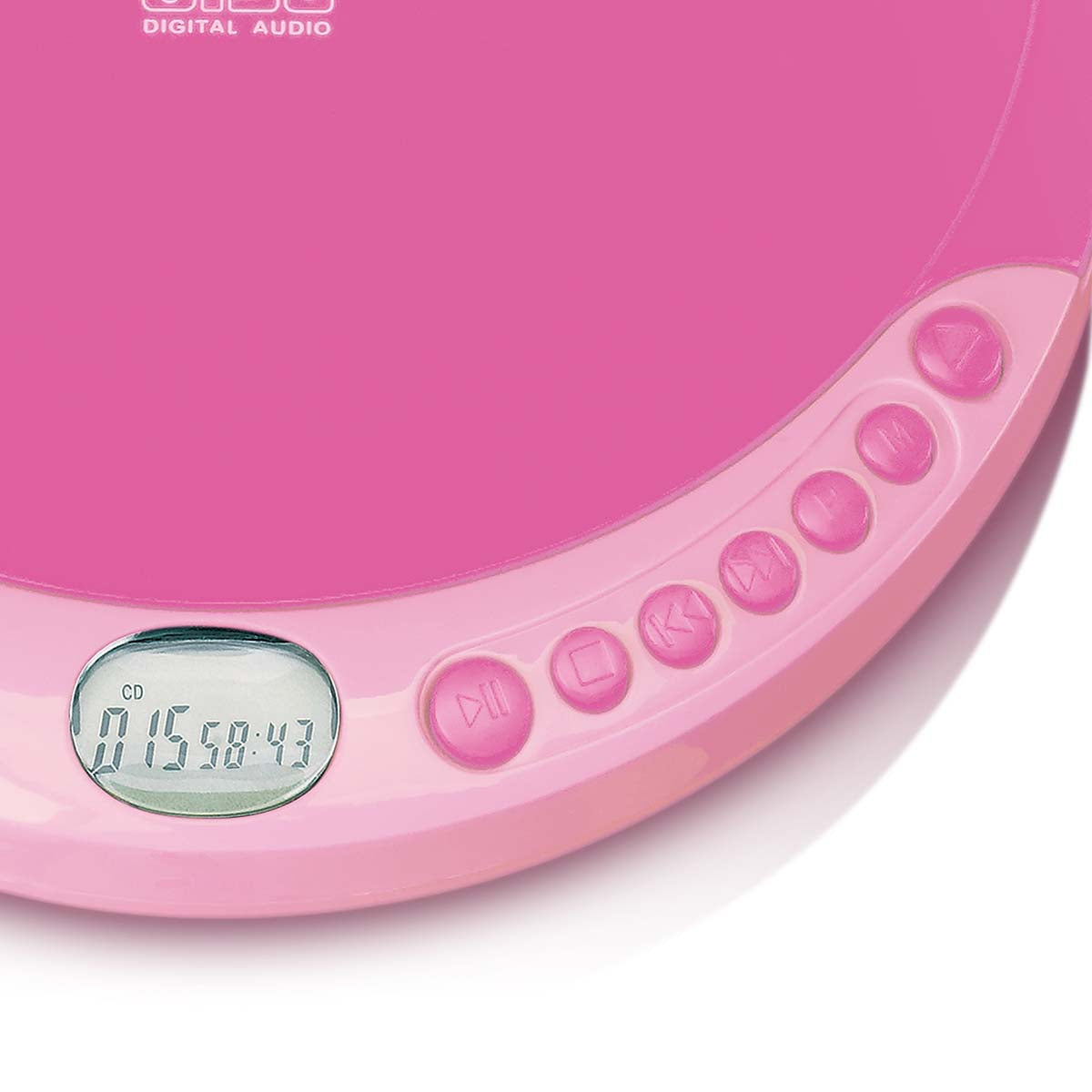 Tragbarer CD-Player mit Ladefunktion Pink