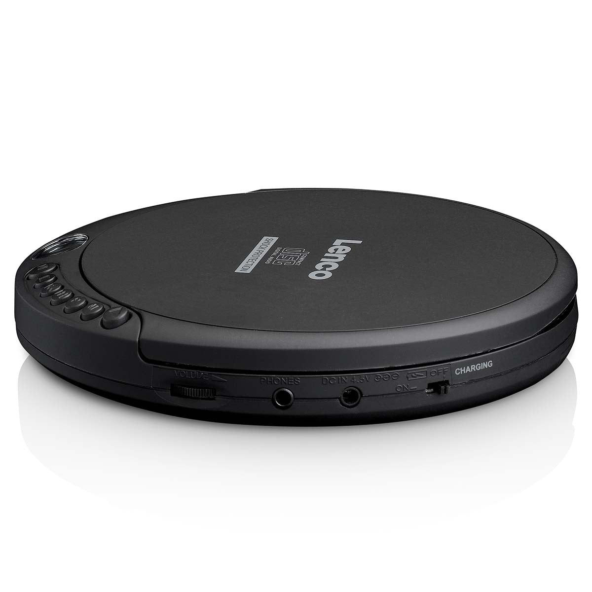 Tragbarer CD-MP3-Player mit Anti-Schock-Funktion Schwarz