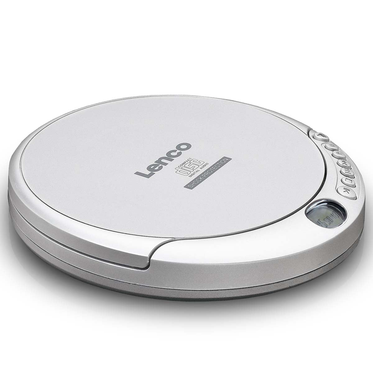 Tragbarer CD-MP3-Player mit Schockschutz Silber