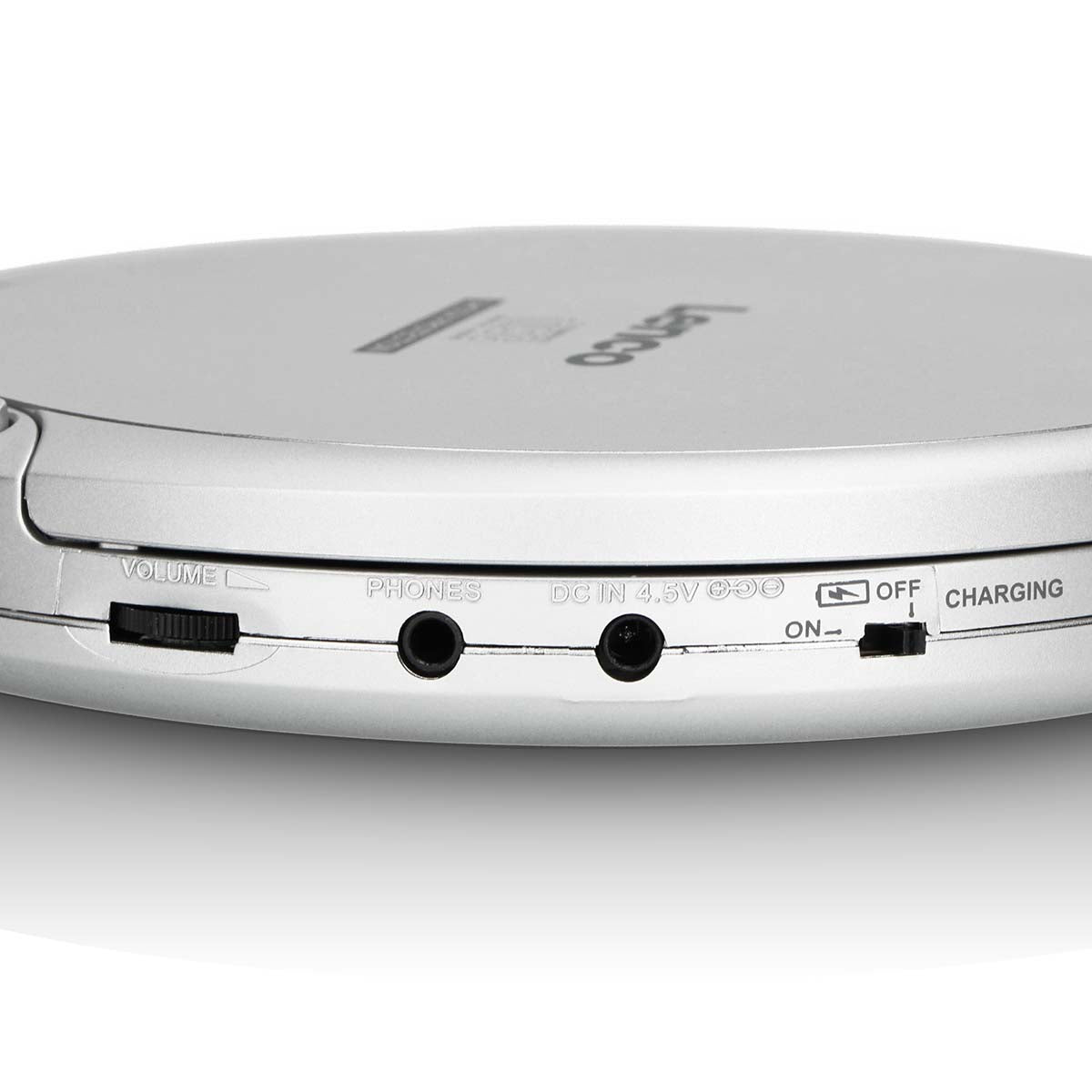 Tragbarer CD-MP3-Player mit Schockschutz Silber