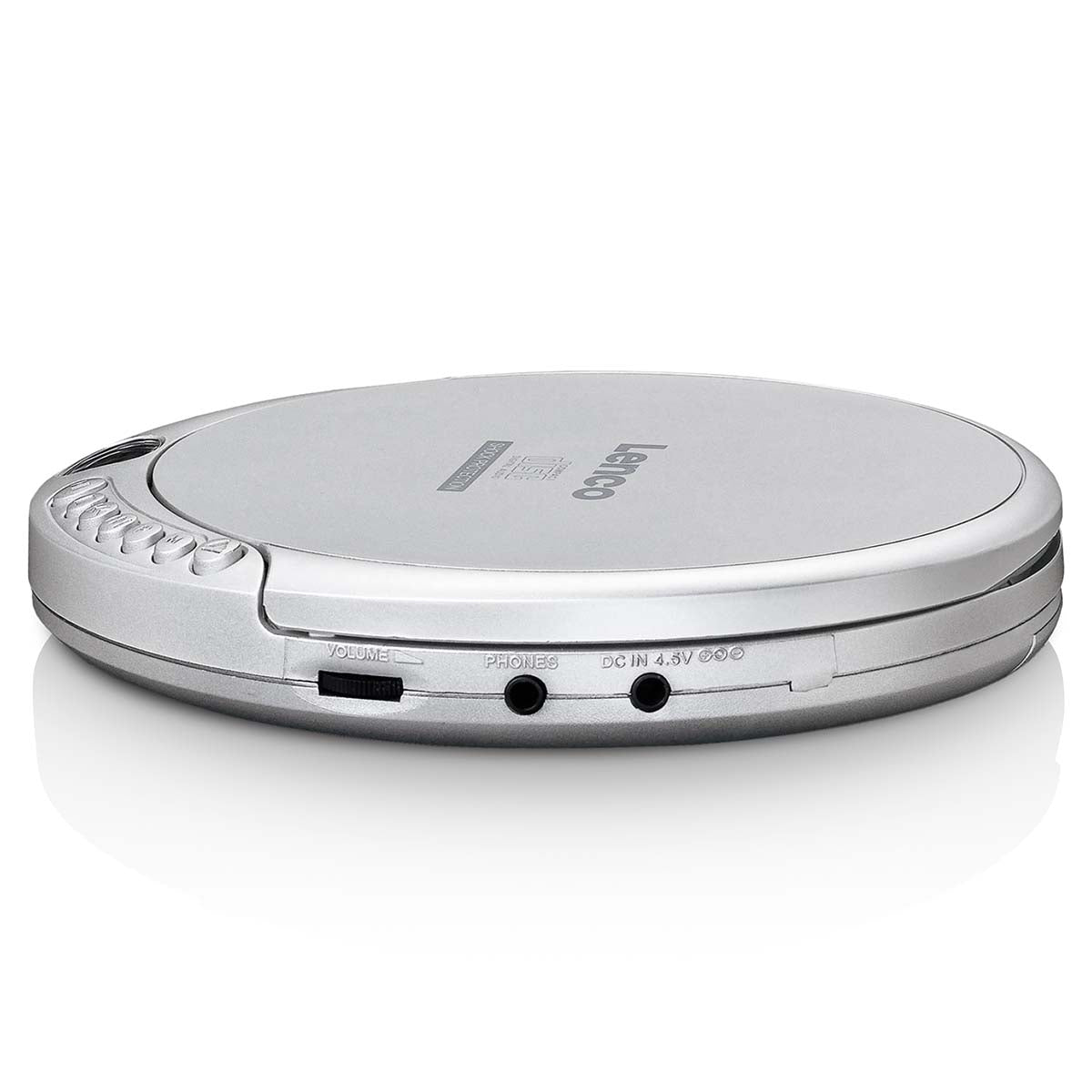 Tragbarer CD-MP3-Player mit Schockschutz Silber