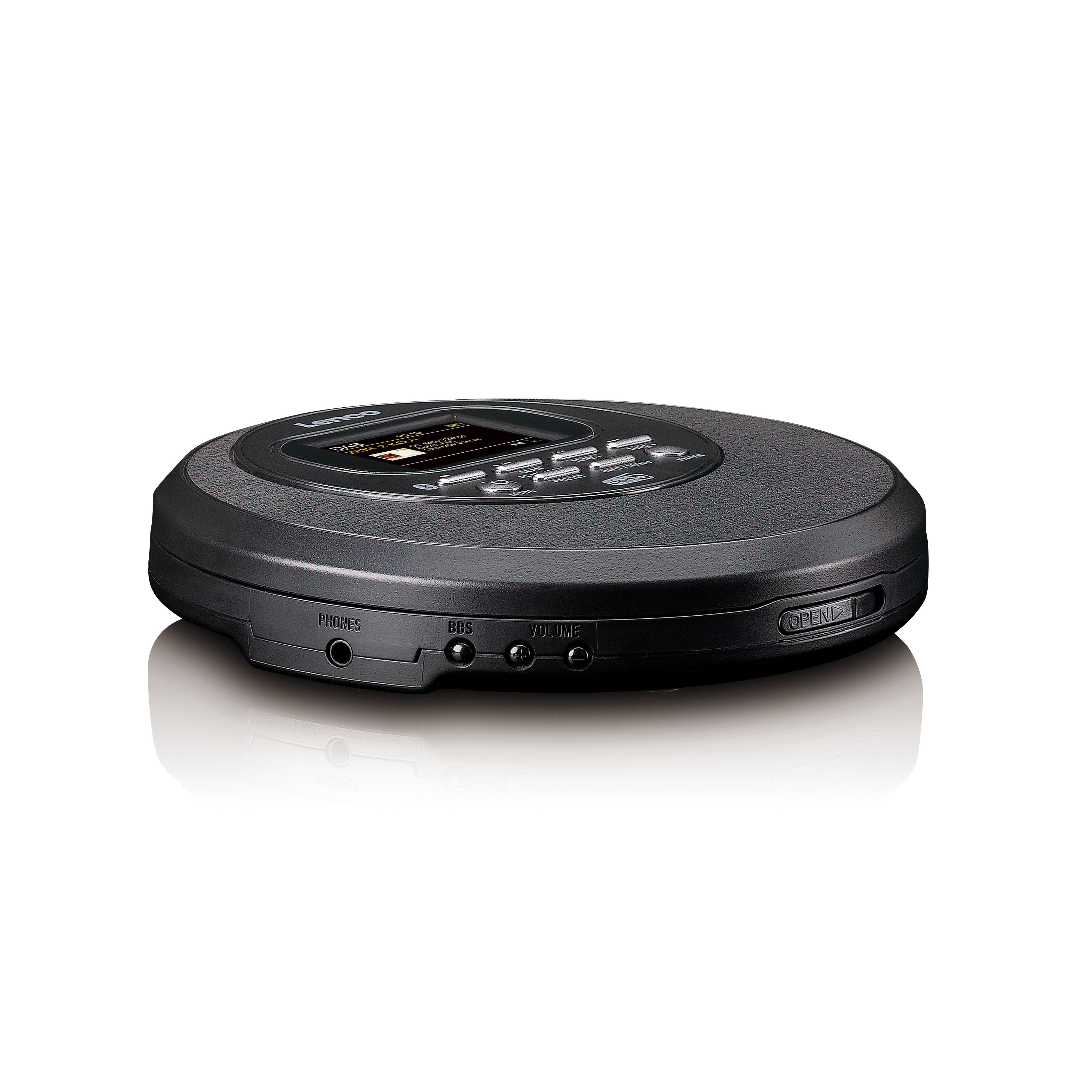Discman mit DAB Bluetooth® und farbigem TFT Schwarz