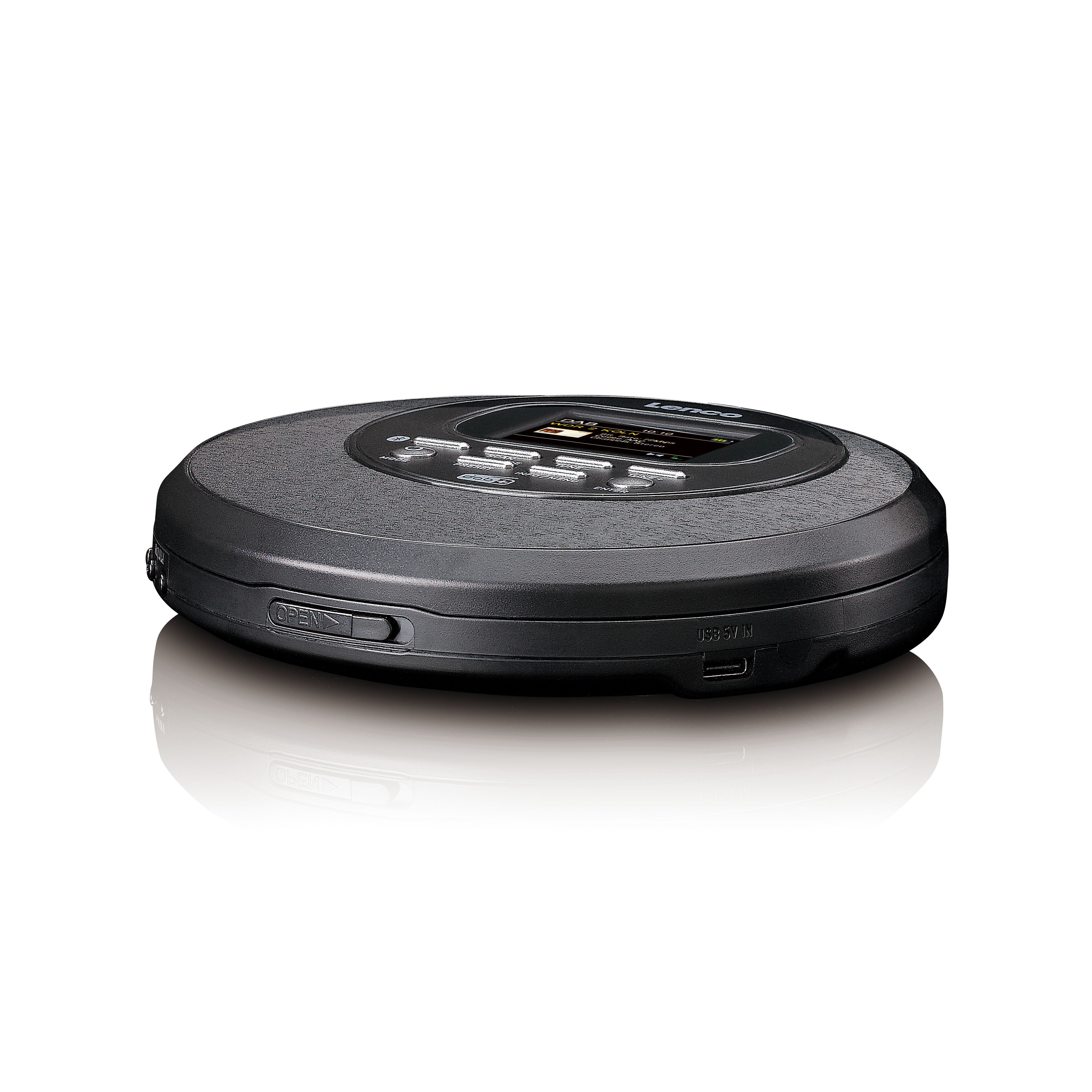 Discman mit DAB Bluetooth® und farbigem TFT Schwarz