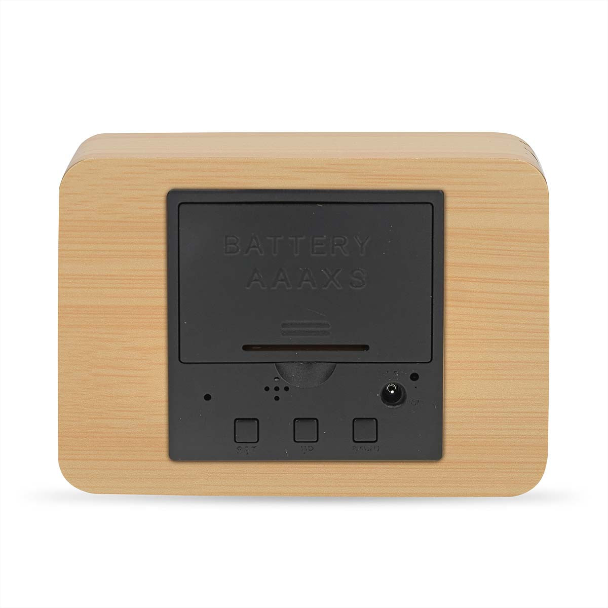 Digital-Schreibtisch-Wecker | LED-Anzeige | Backlight | Snooze-Funktion | Datumsanzeige | Raumtemperatut | Holz