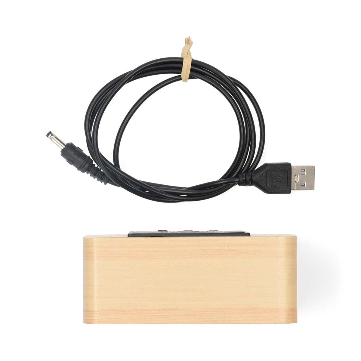 Digital-Schreibtisch-Wecker | LED-Anzeige | Backlight | Snooze-Funktion | Datumsanzeige | Raumtemperatut | Holz
