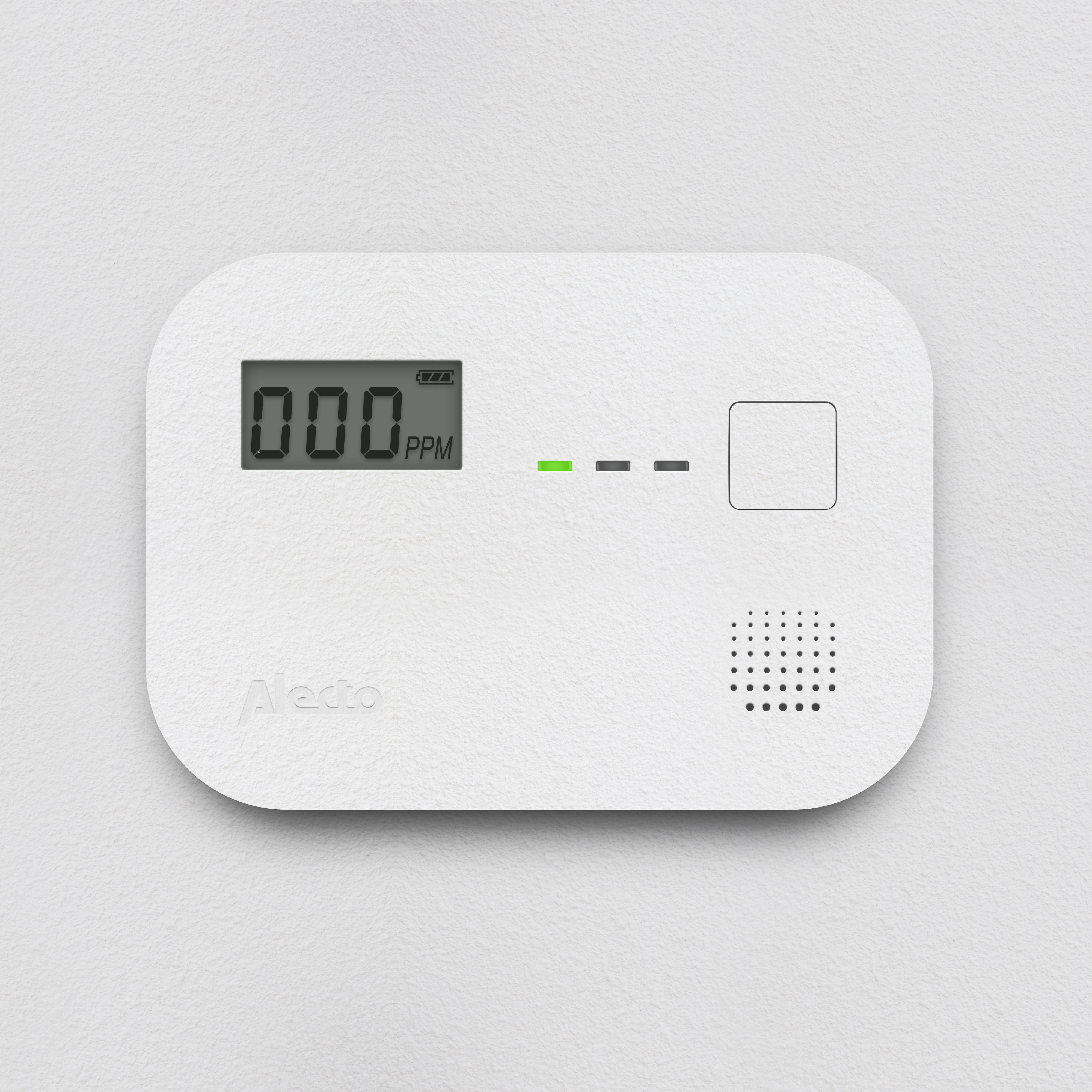 Kohlenmonoxidalarm mit 10 Jahren Sensorlaufzeit und Display