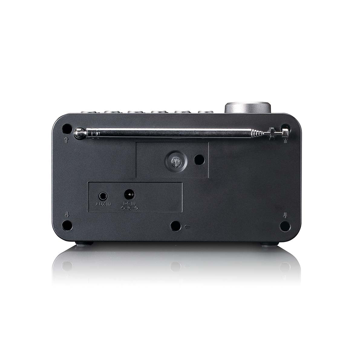 DAB+/FM Radio alarm clock with colour display, sleep timer, and dual alarm function Black