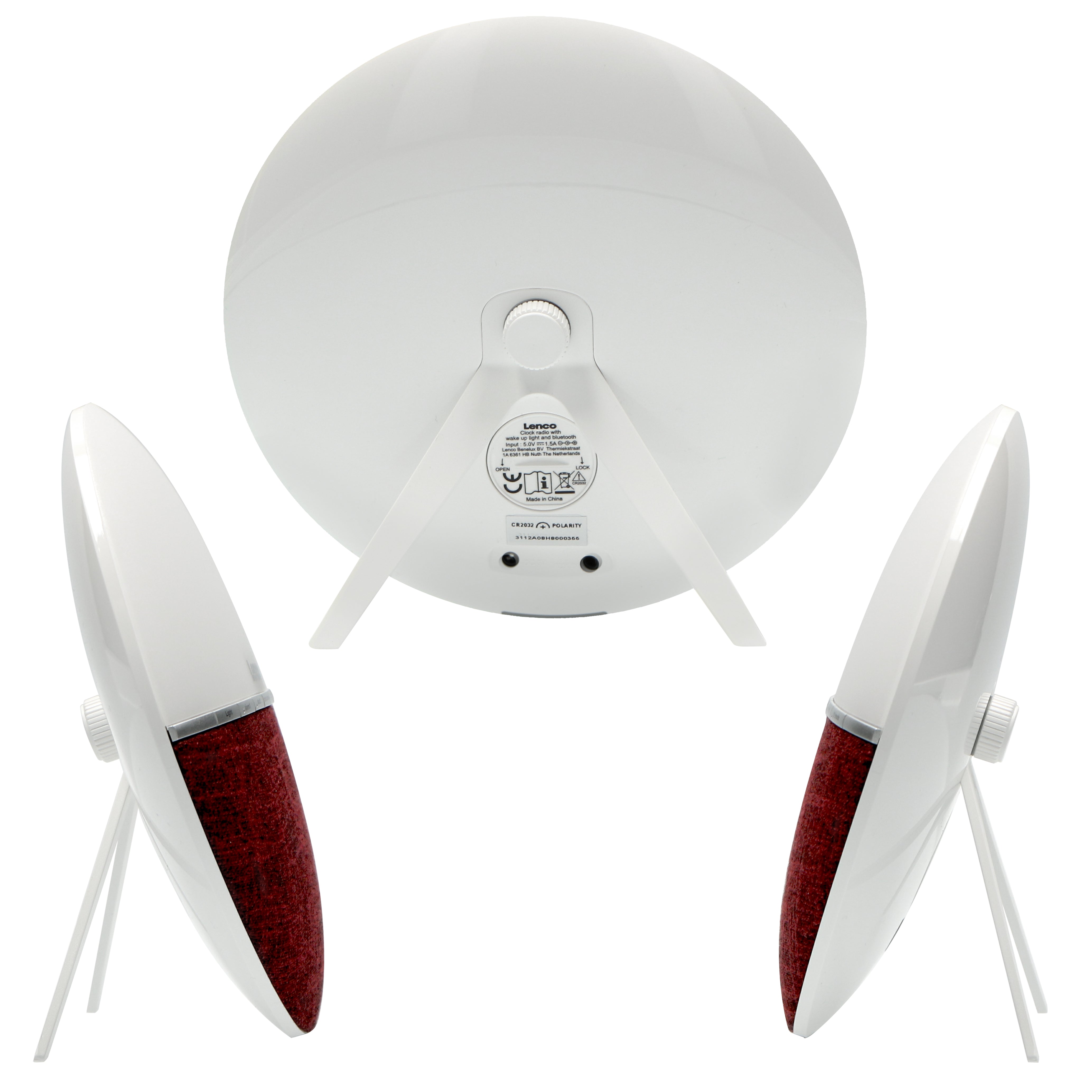 FM-Wecker Radio - Wecklicht mit Bluetooth® Rot