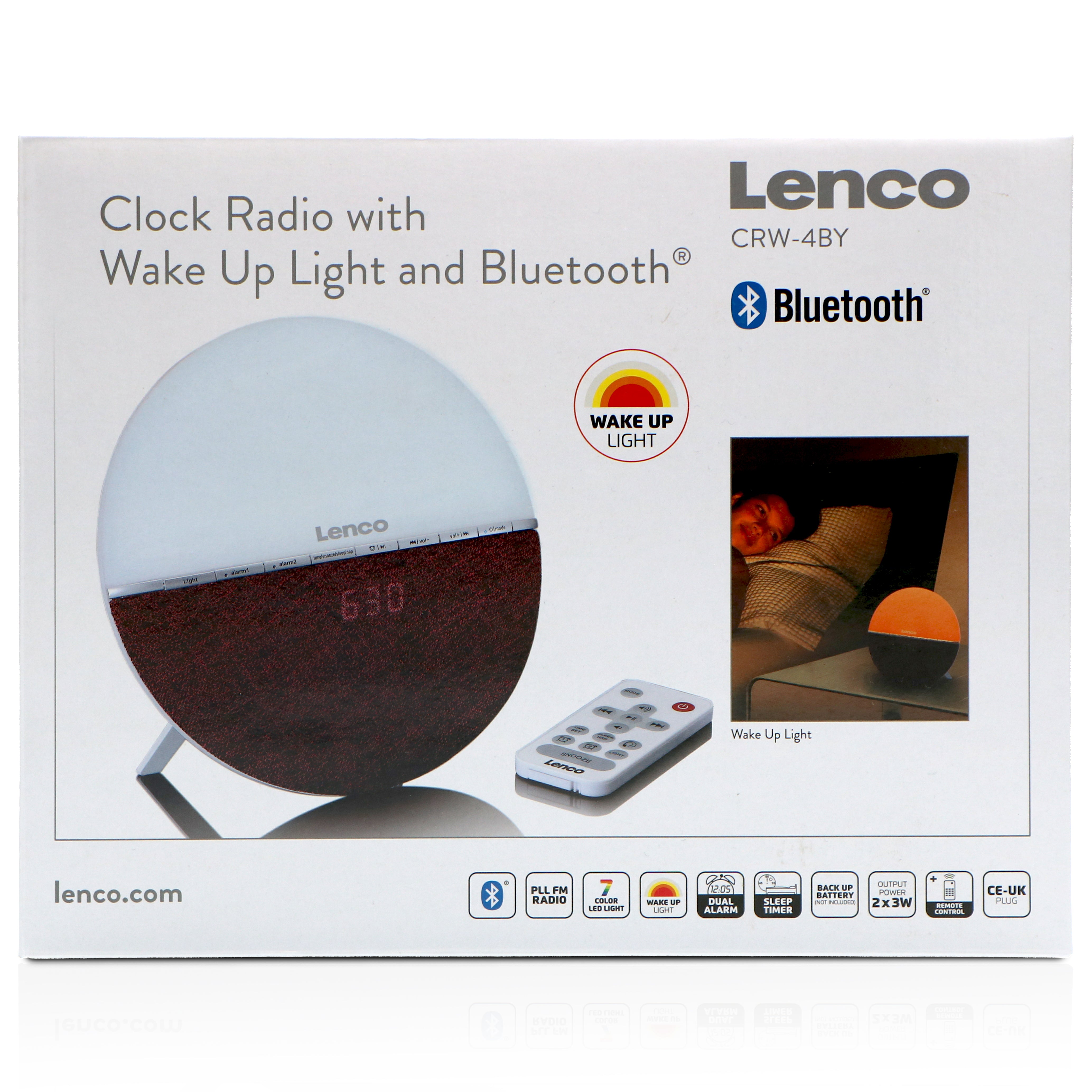 FM-Wecker Radio - Wecklicht mit Bluetooth® Rot