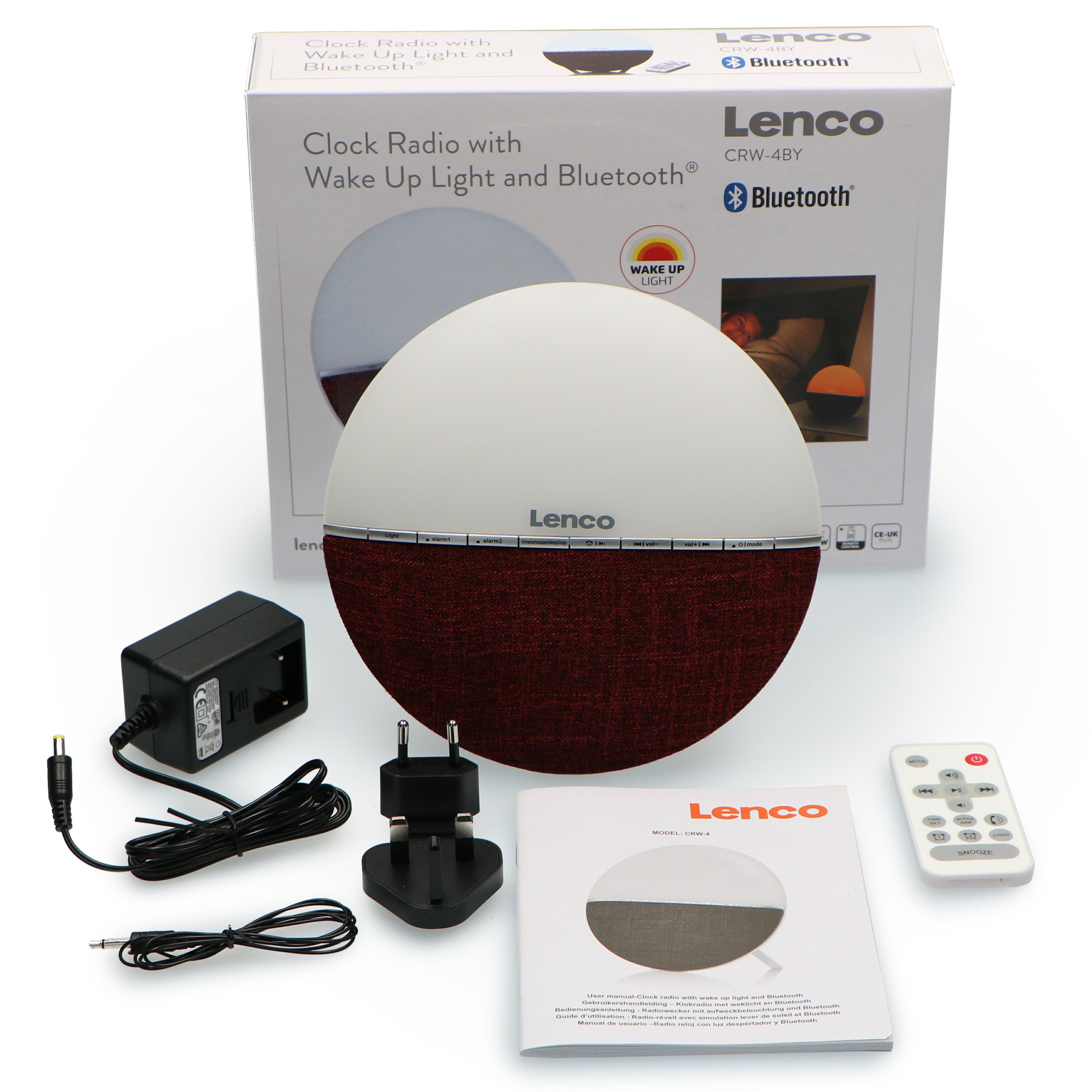 FM-Wecker Radio - Wecklicht mit Bluetooth® Rot