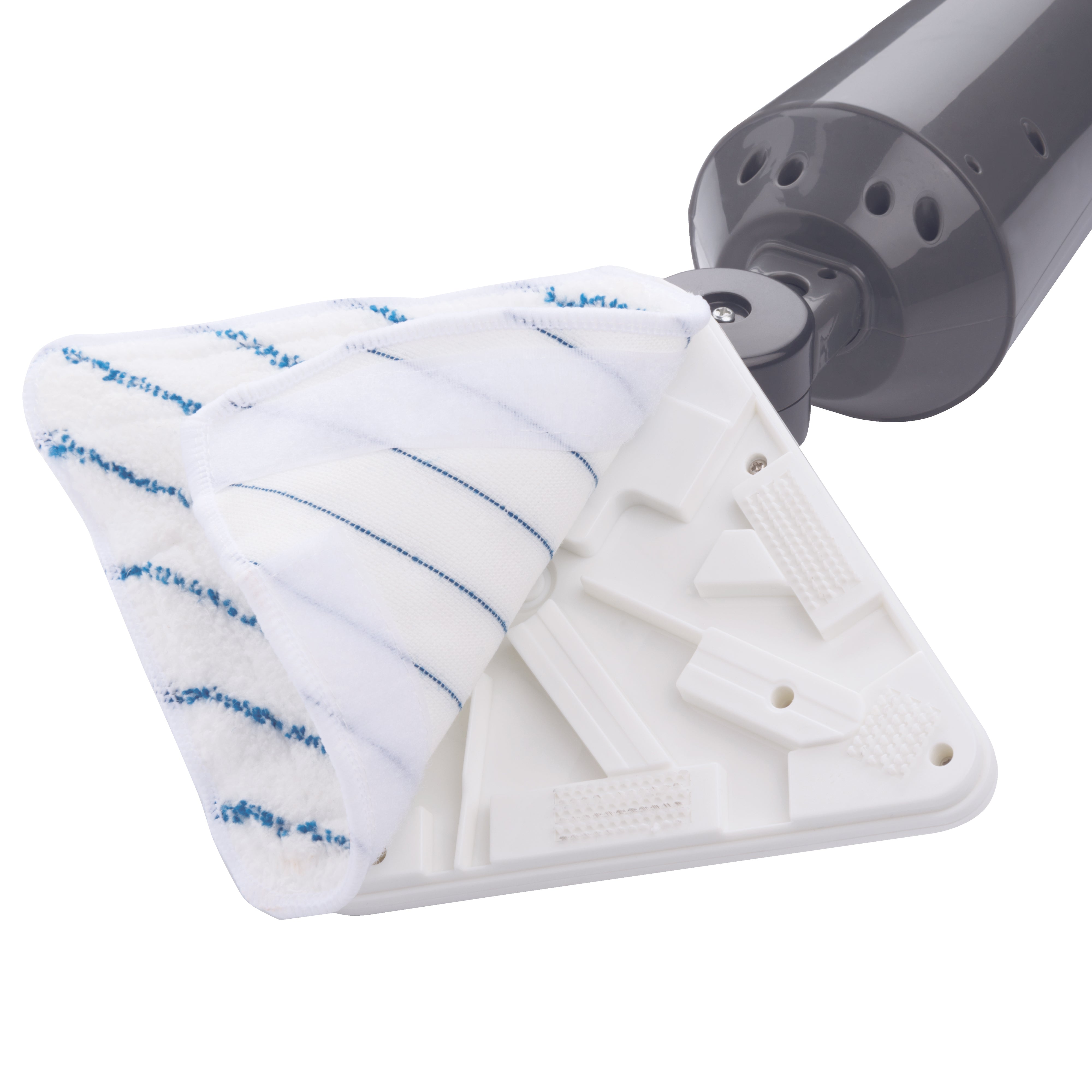 Dampfmopp Grau 350 ml mit 4m Kabel und 4 Zubehörteilen