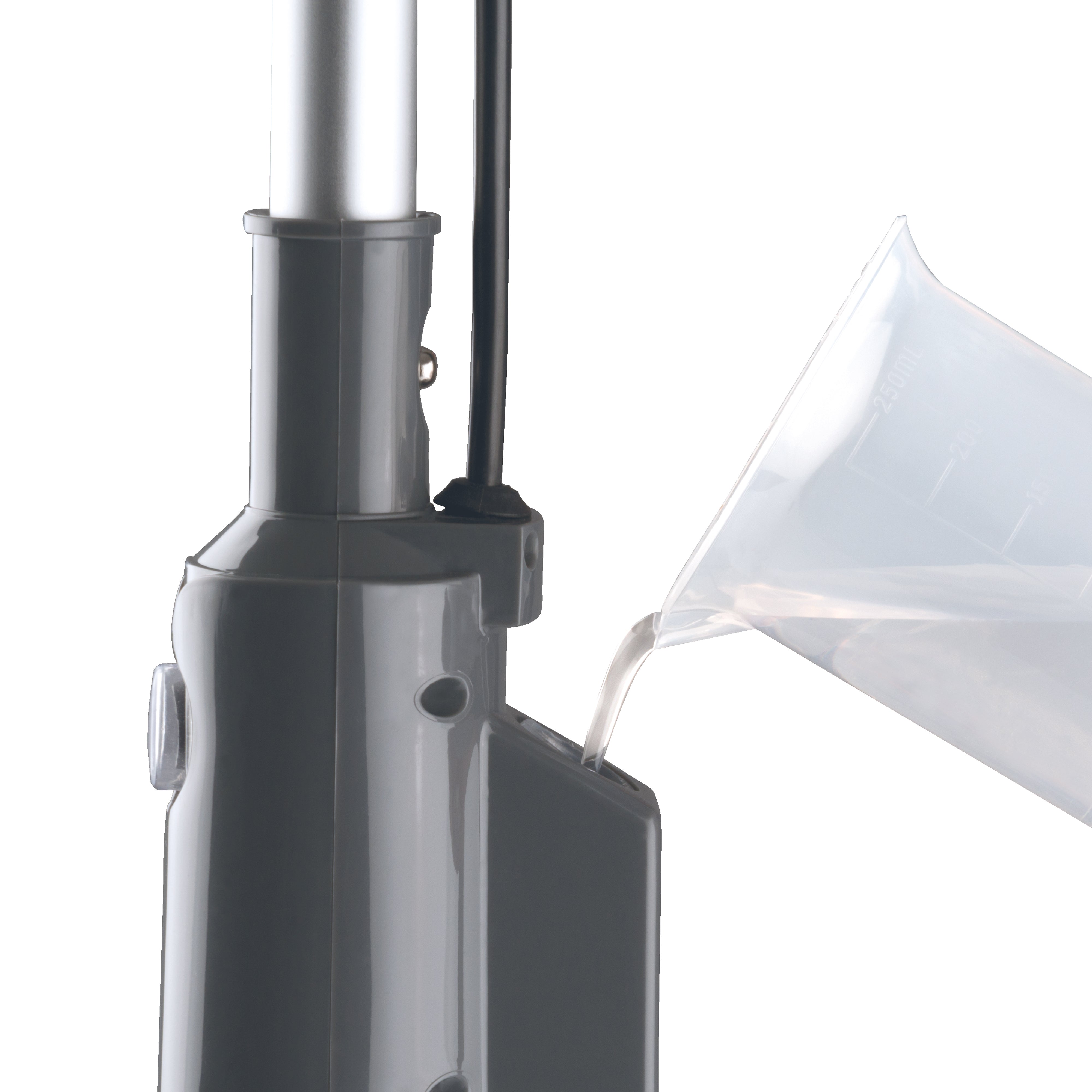 Dampfmopp Grau 350 ml mit 4m Kabel und 4 Zubehörteilen