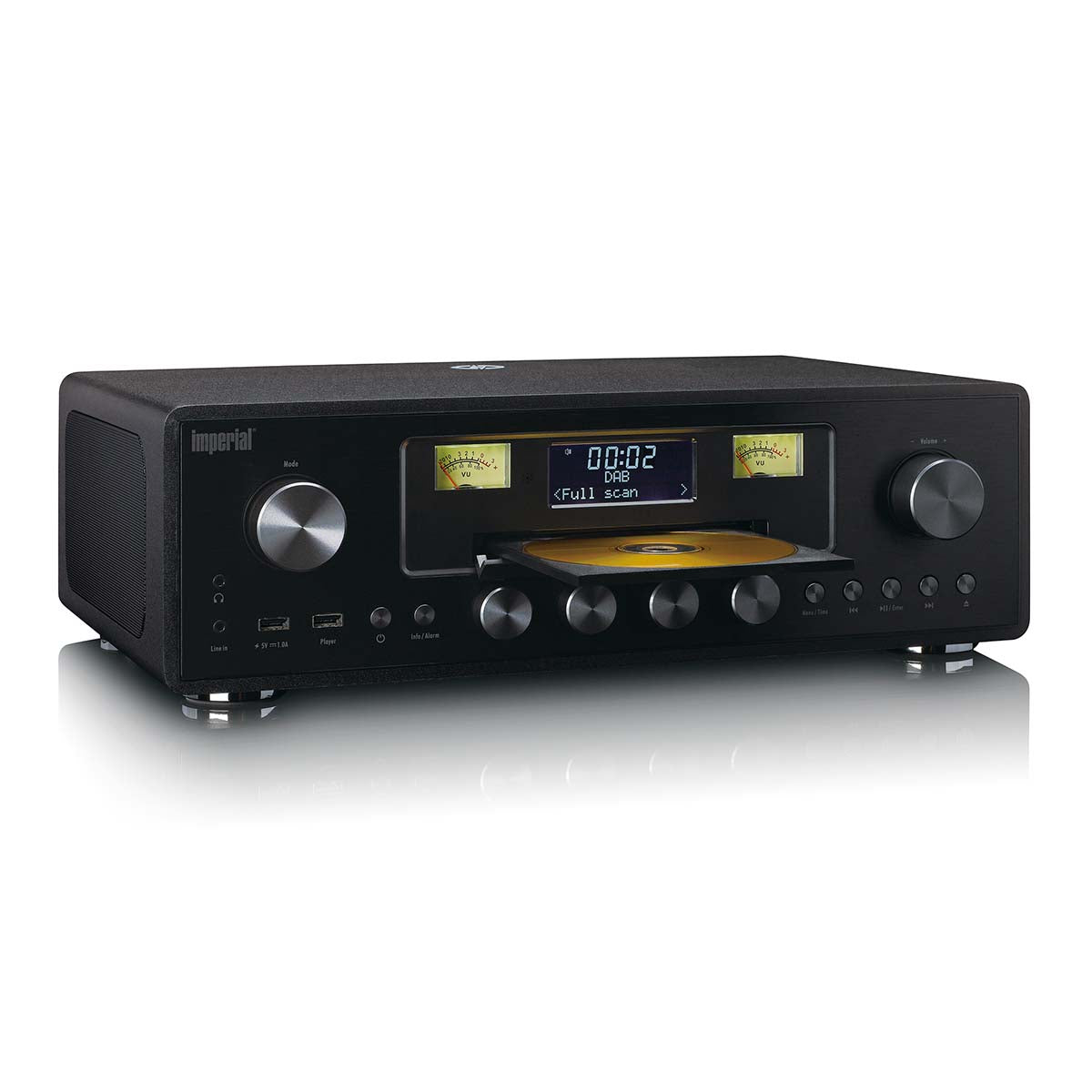 DAB+/FM-Radio mit CD-Player, USB, Bluetooth® und kabellosem Ladepunkt