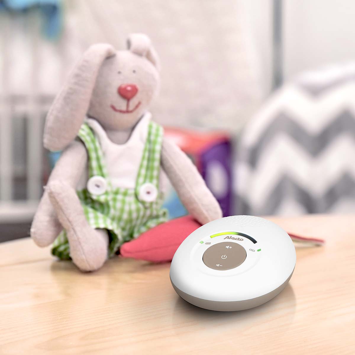 Babyfoon Full Eco DECT, weiß/taupe