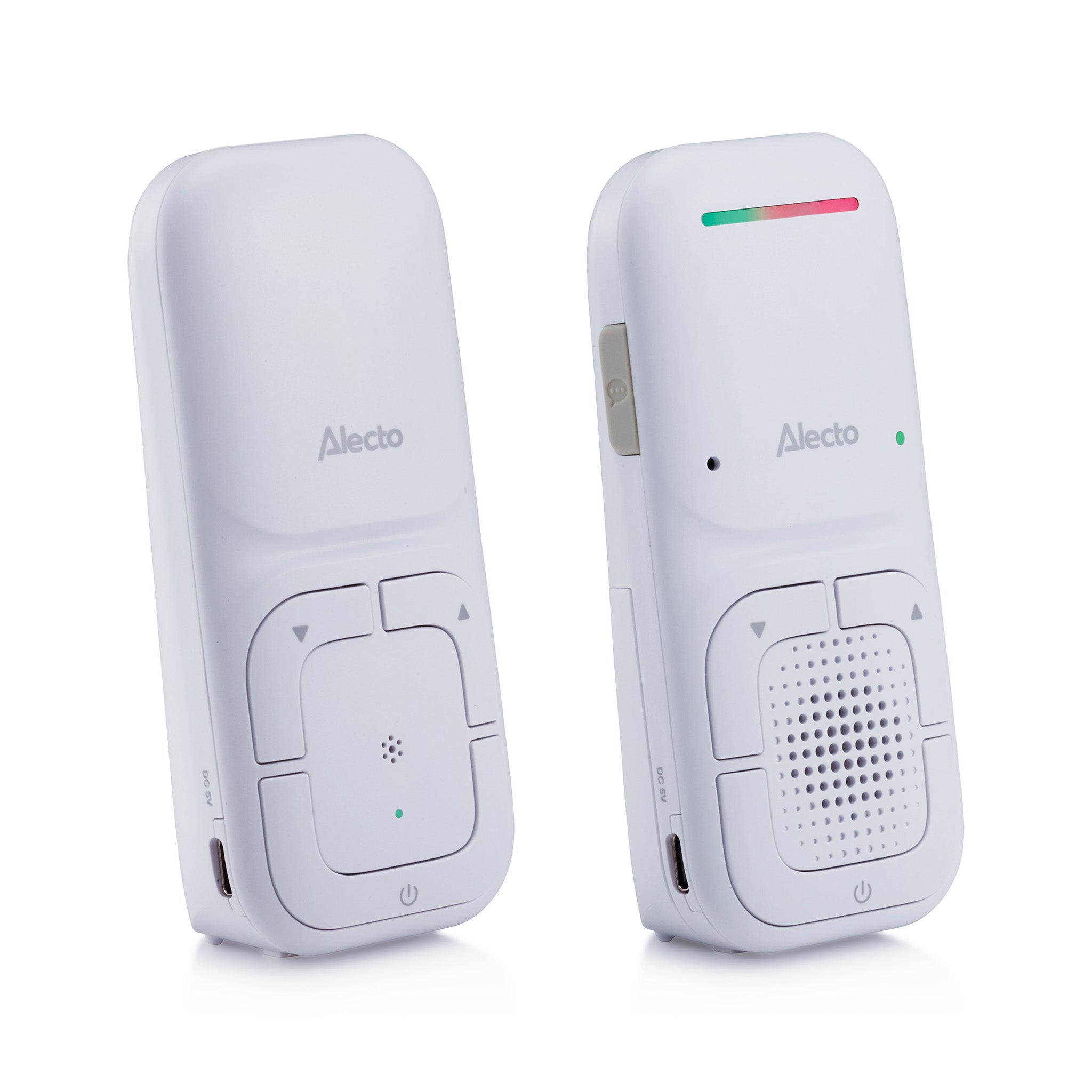 Modernes Full Eco Audio-Babyphone mit kristallklarer DECT-Klangqualität und langer Standby-Zeit Weiß