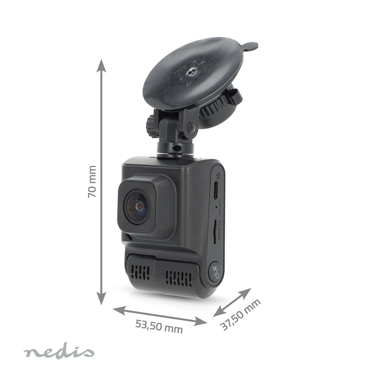 Dash Cam | 4K@30fps | 12 MPixel | 2 " | Wi-Fi | LCD | Duale Kamera | Kabinenkamera | GPS unterstützt | Parksensor | Bewegungserkennung | Nachtsicht | Schwarz