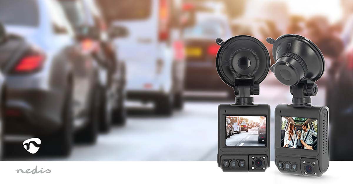 Dash Cam | 4K@30fps | 12 MPixel | 2 " | Wi-Fi | LCD | Duale Kamera | Kabinenkamera | GPS unterstützt | Parksensor | Bewegungserkennung | Nachtsicht | Schwarz