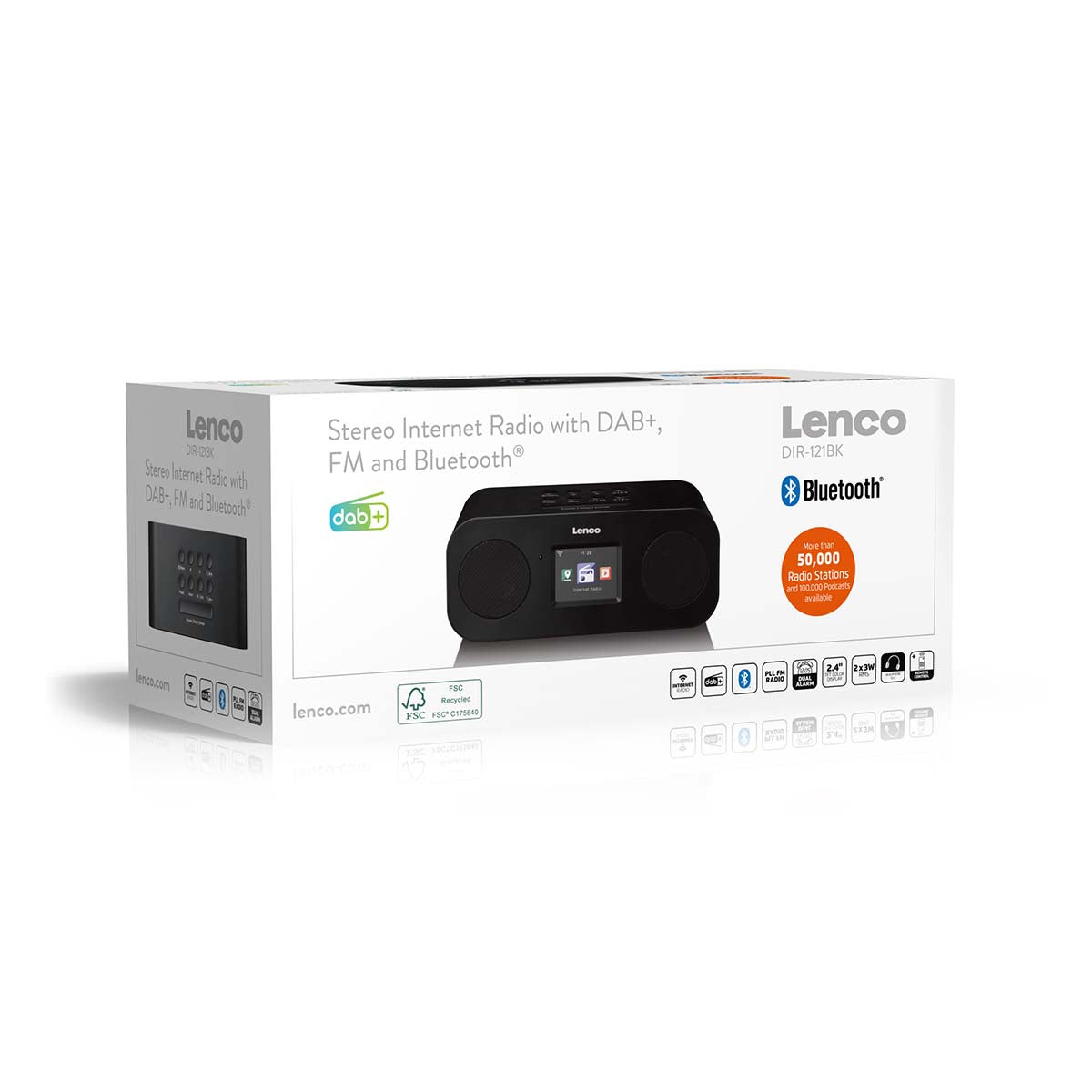 Stereo Internet radio with DAB+, FM and bluetooth