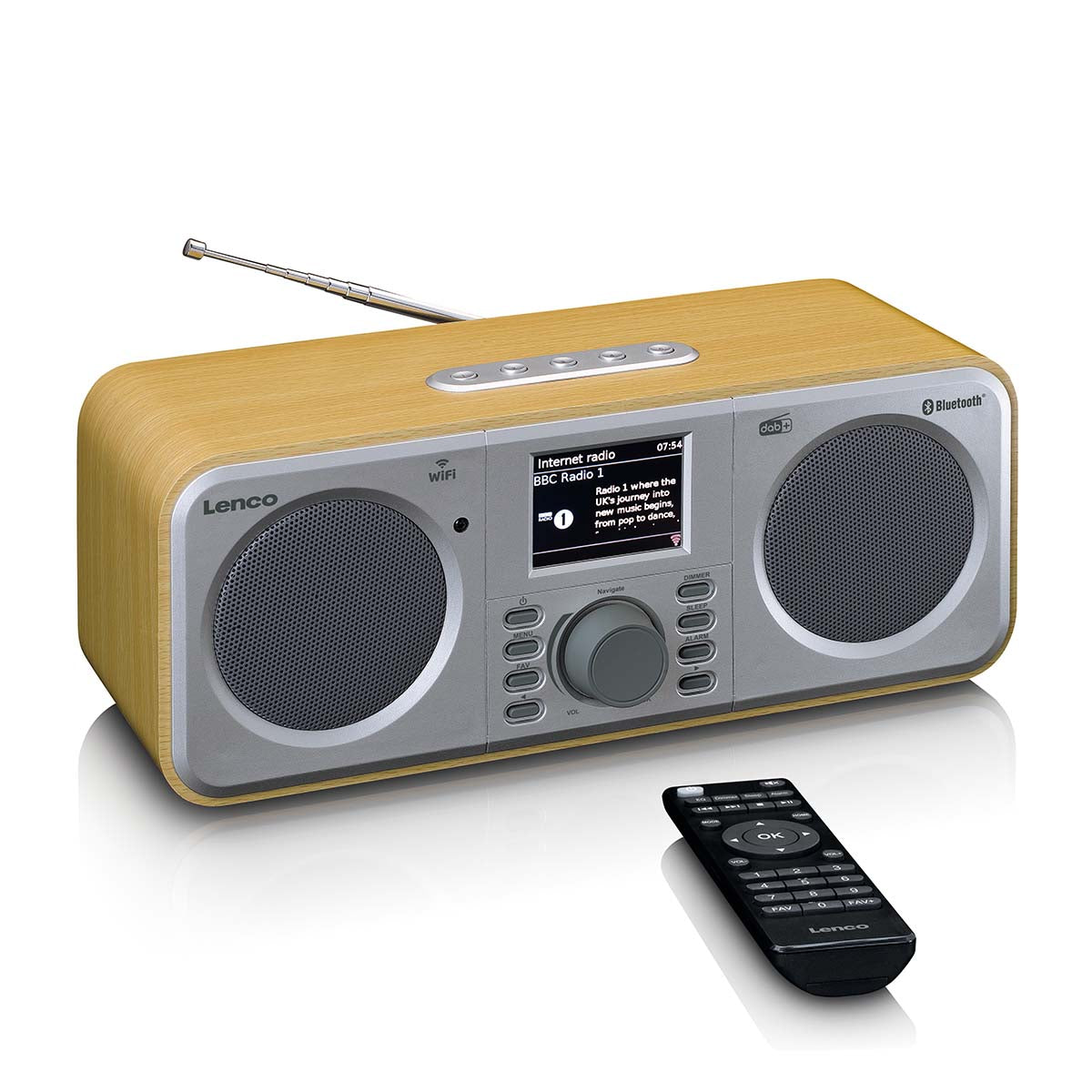 Internetradio mit DAB+, Bluetooth® und Spotify Connect Wood