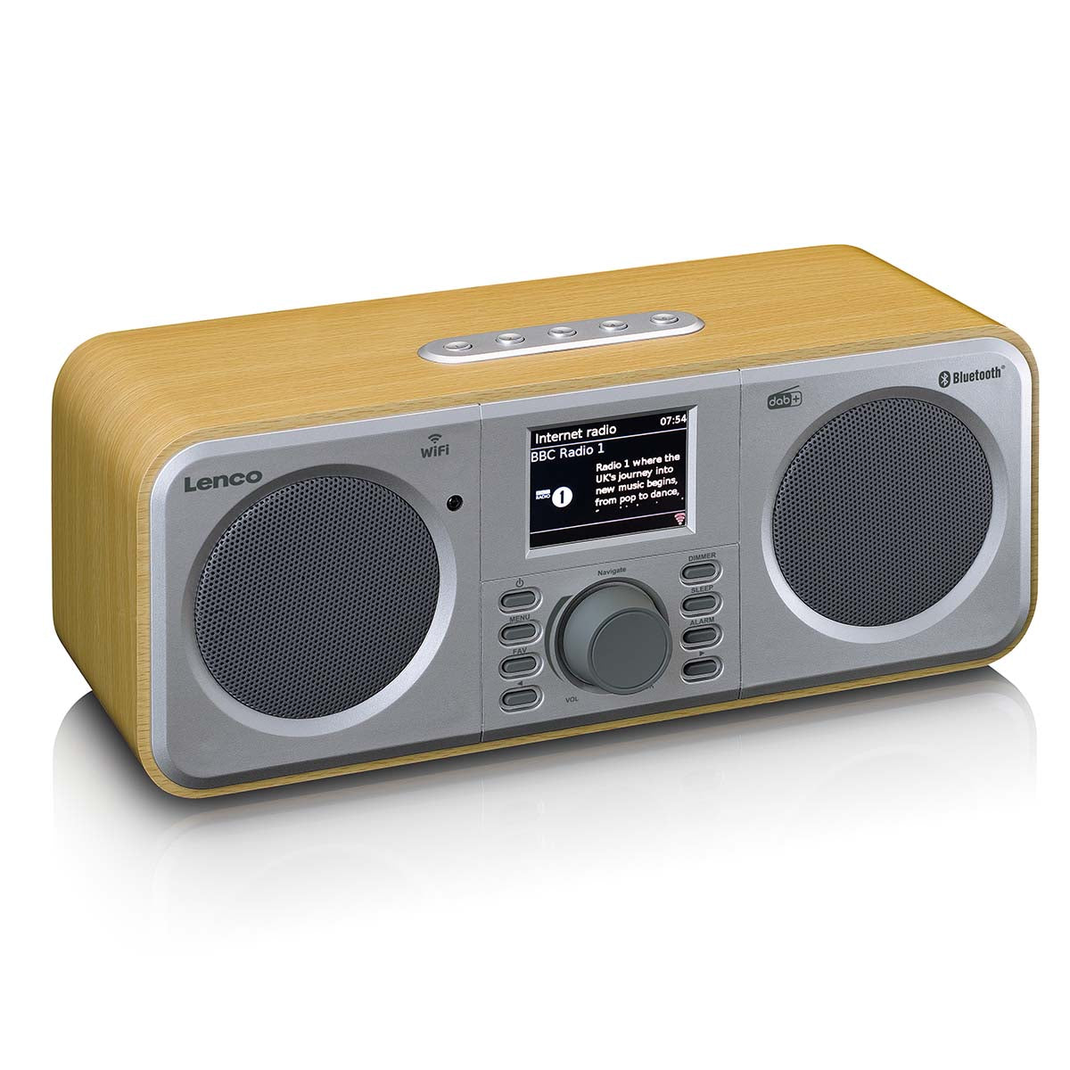 Internetradio mit DAB+, Bluetooth® und Spotify Connect Wood