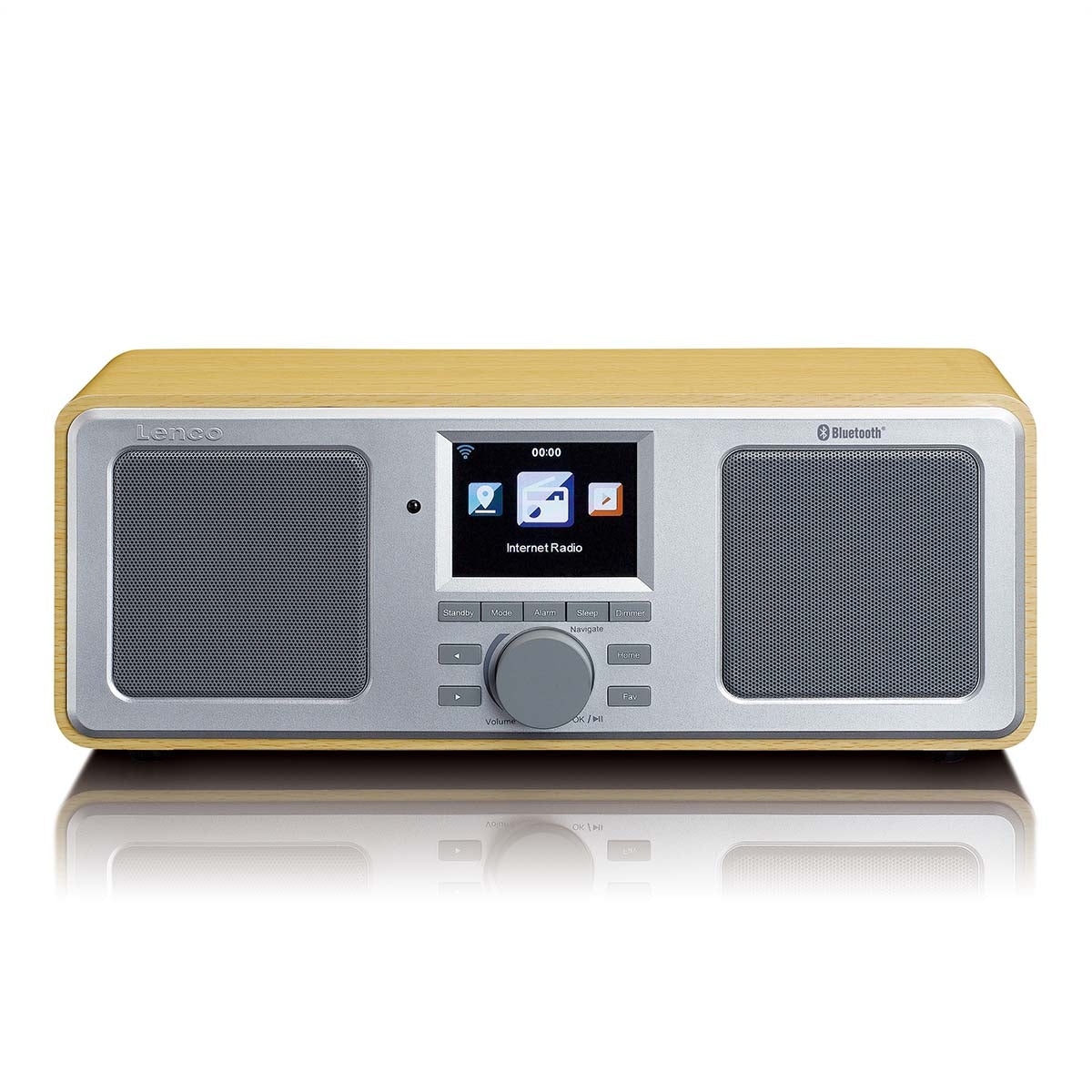 Internetradio WIFI FM Bluetooth® USB Holz