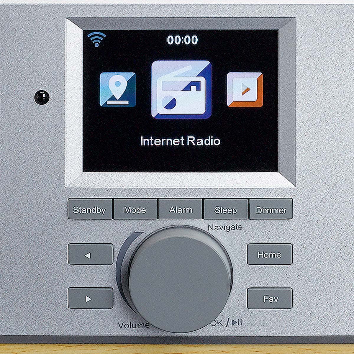 Internetradio WIFI FM Bluetooth® USB Holz