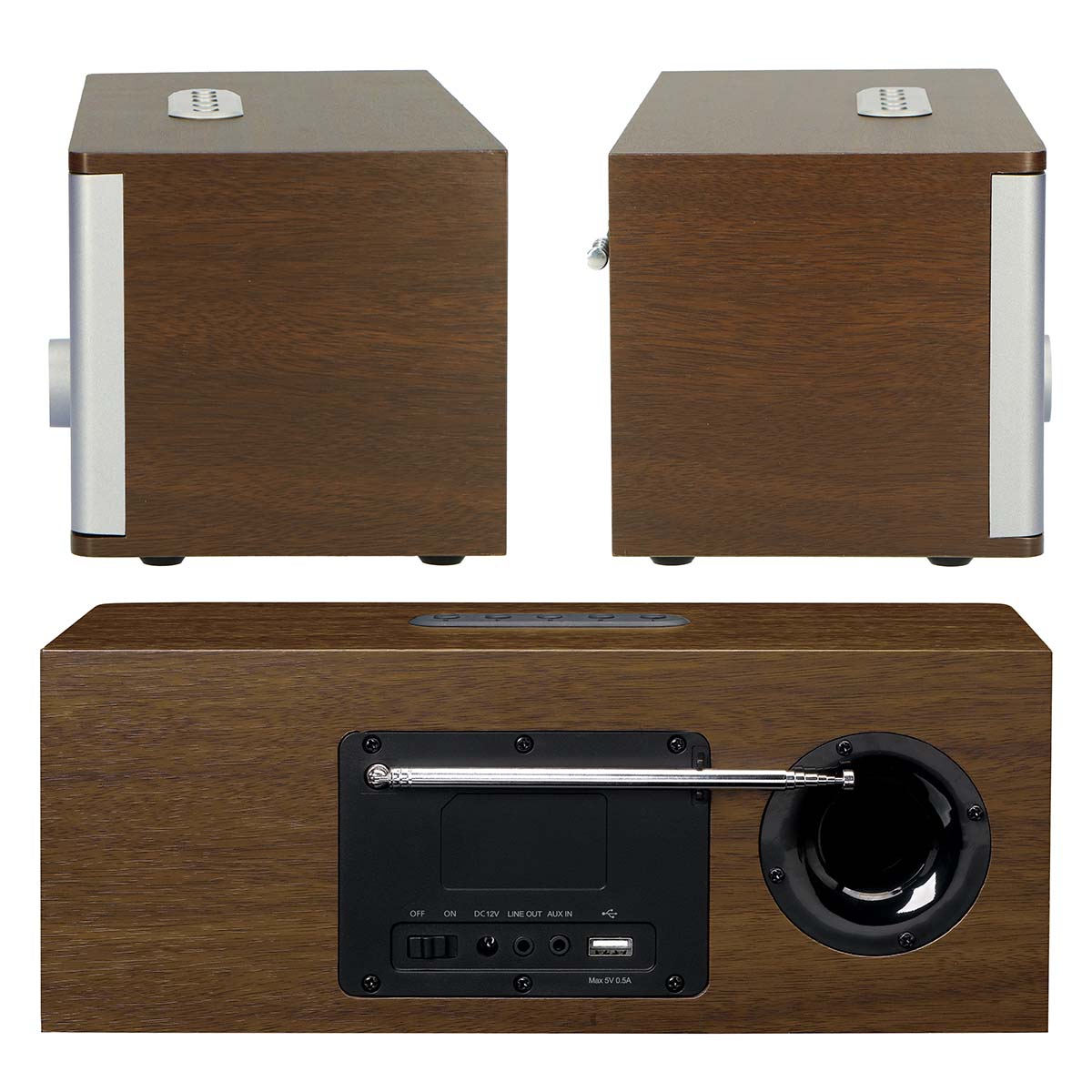 Intelligentes Internetradio, mit DAB+ / FM und Bluetooth® Wood