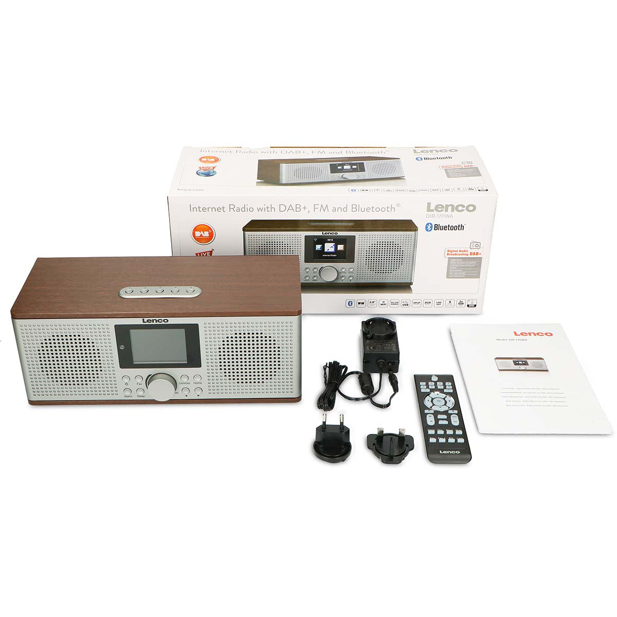 Intelligentes Internetradio, mit DAB+ / FM und Bluetooth® Wood