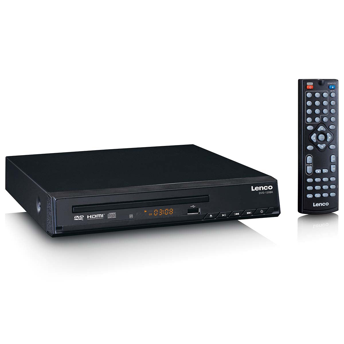 DVD-Player mit HDMI und Fernbedienung Schwarz