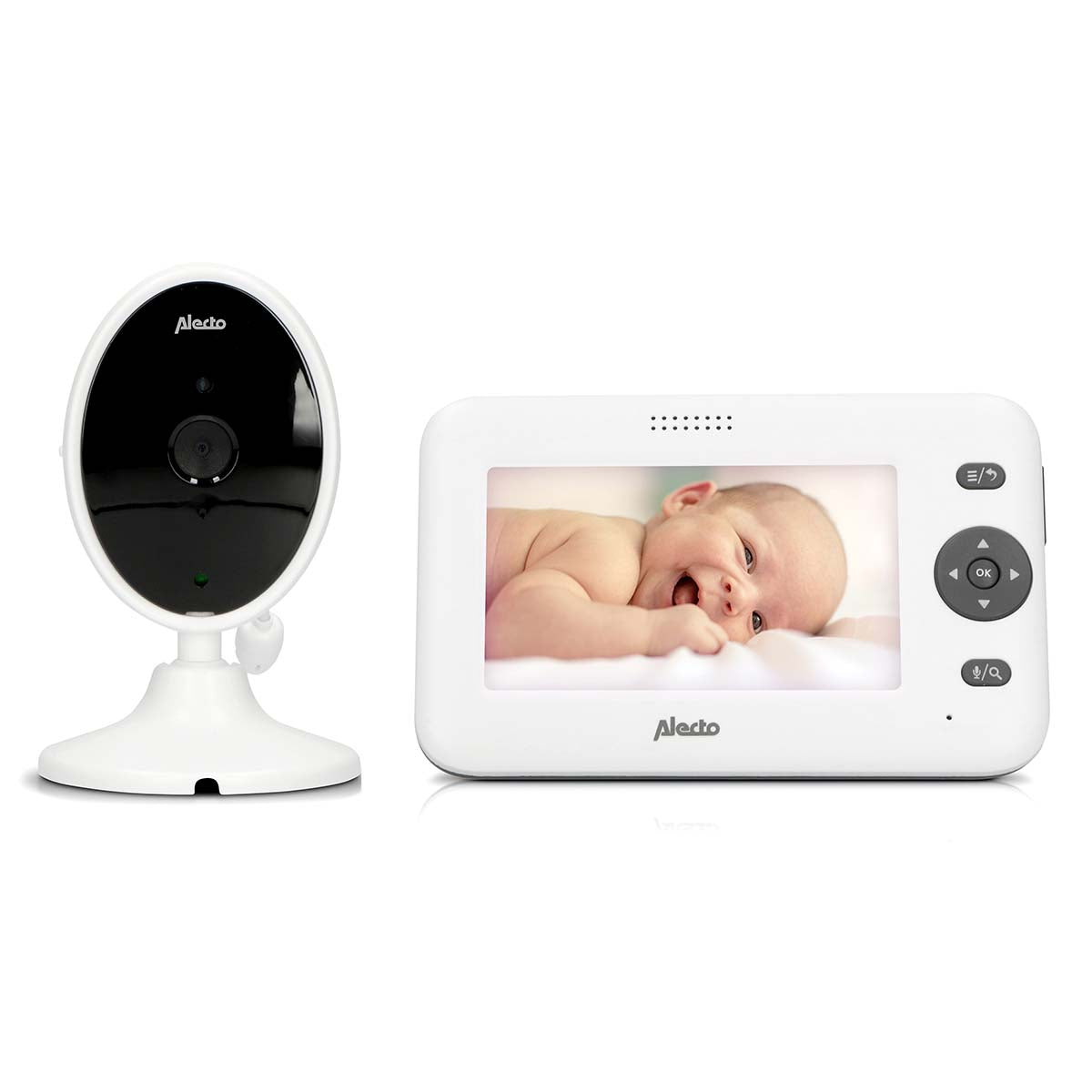 Video monitor color 4,3 inch, white + extra camera