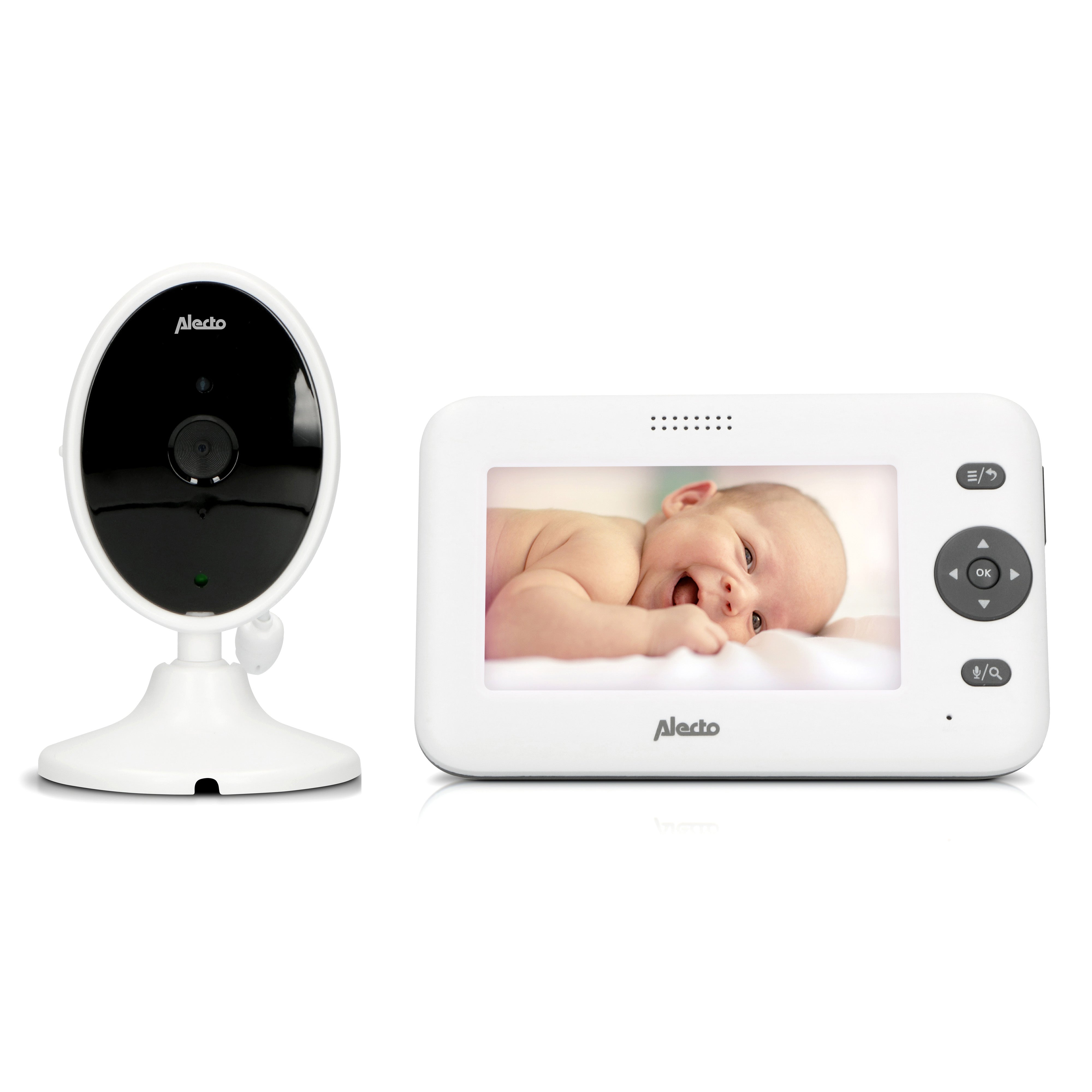 Video-Babyphone mit 4,3"-Farbdisplay Weiß